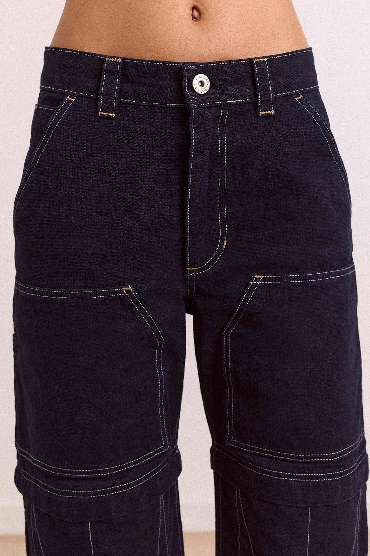 Laura Workwear Denim Zip Off Jeans - Image 10