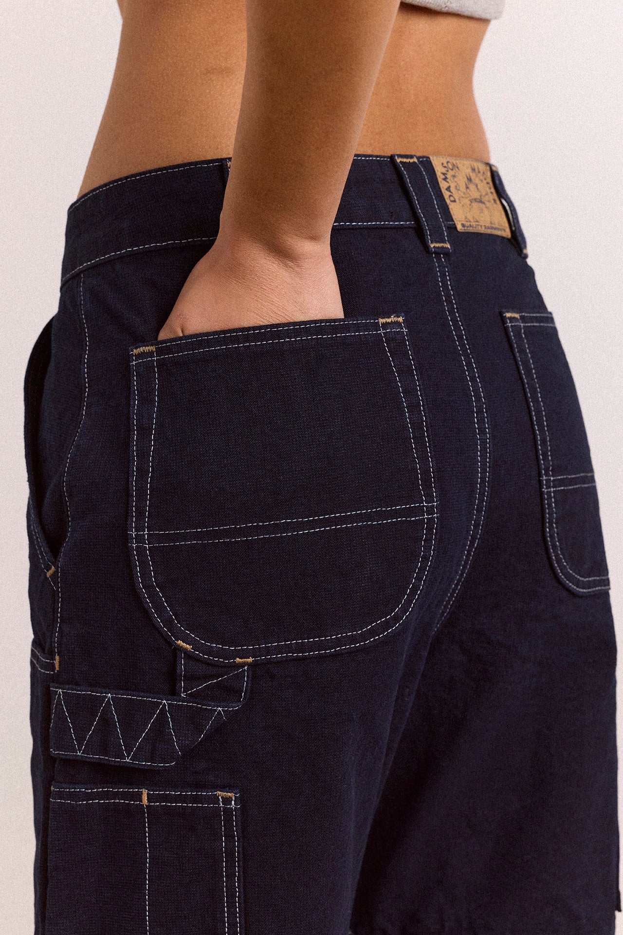 Laura Workwear Denim Zip Off Jeans - Image 11