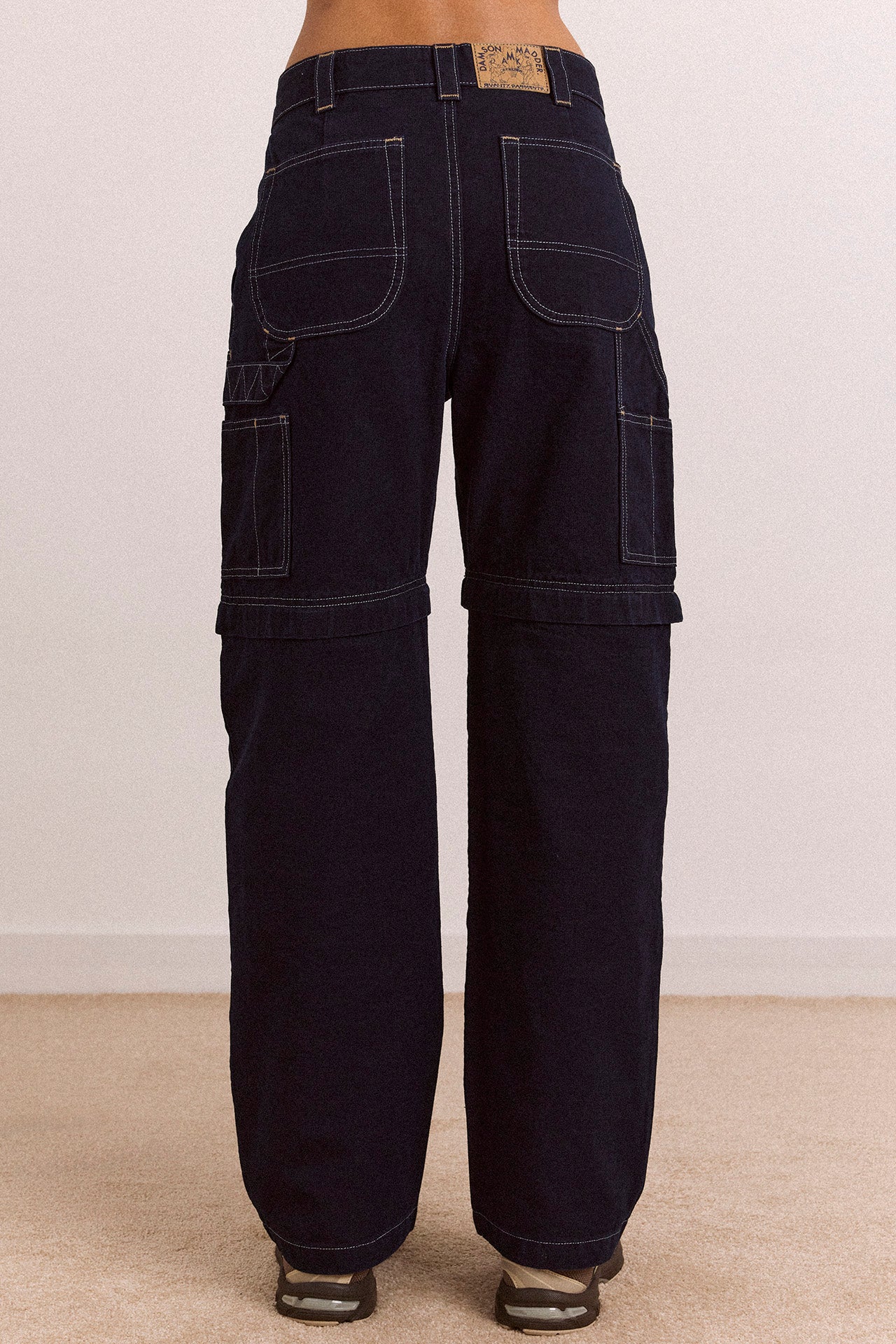 Laura Workwear Denim Zip Off Jeans - Image 8