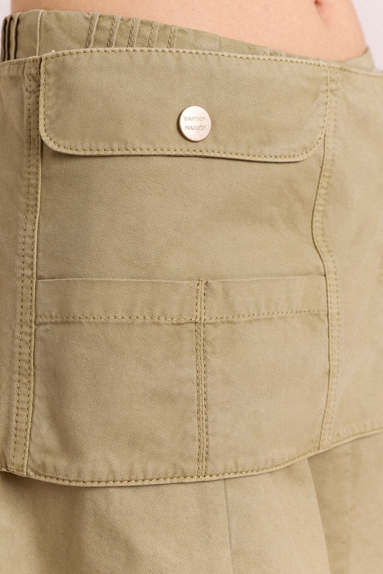 Arabella Skirt With Removable Belt- Sage Grey - Image 7