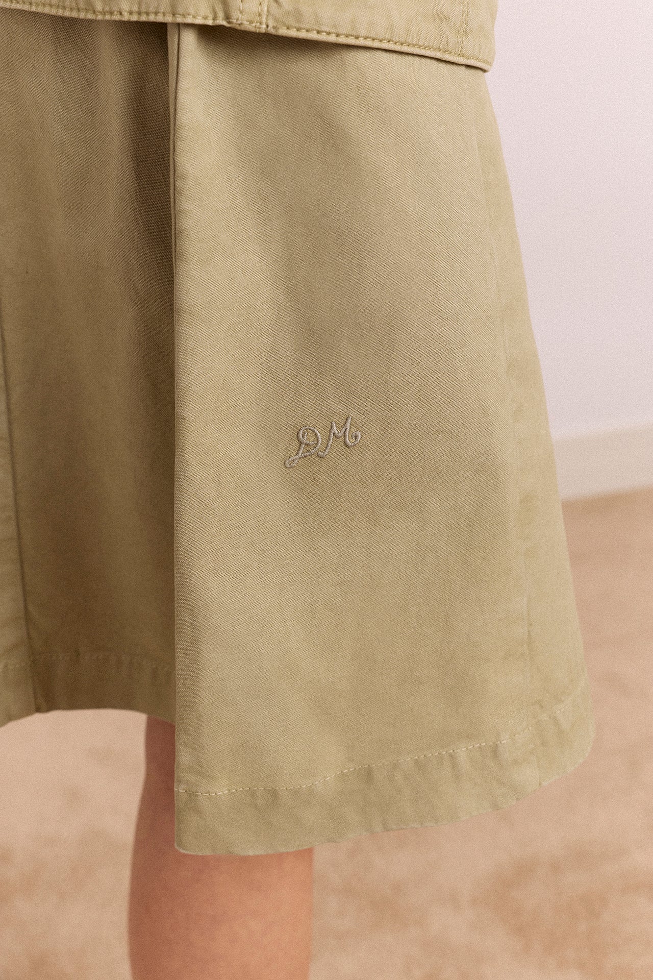Arabella Skirt With Removable Belt- Sage Grey - Image 9