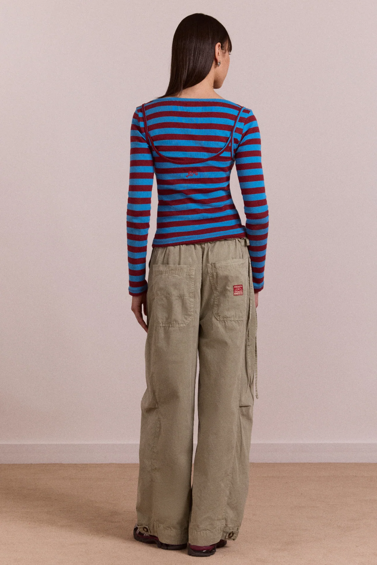 Avielle Double Layer Top - Blue Stripe - Image 12