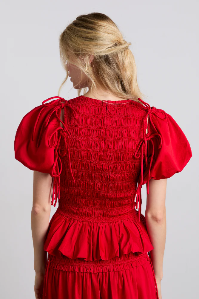 becca multi-way blouse - cherry - Image 7