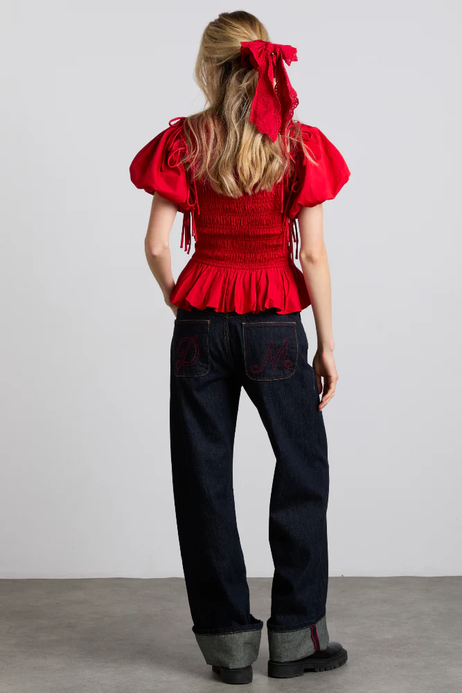 becca multi-way blouse - cherry - Image 8