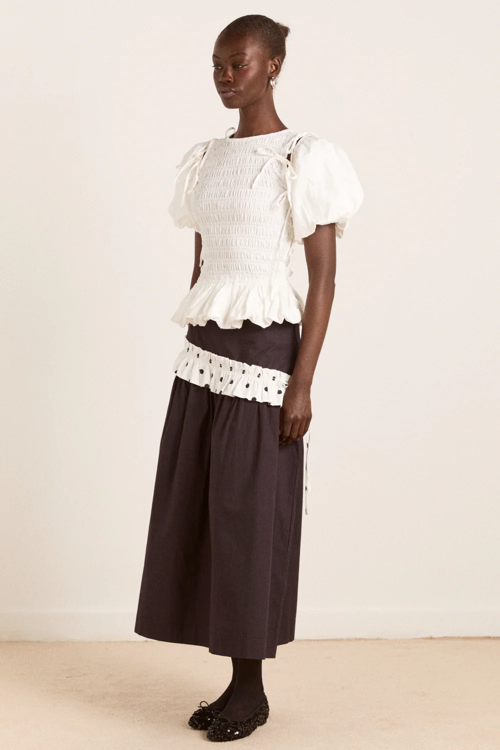 Becca Multi-Way Blouse - White - Image 3