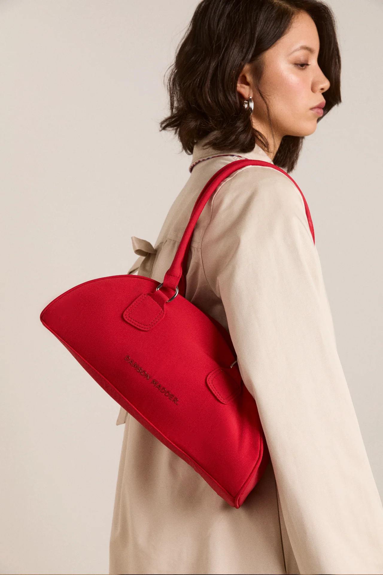 Berta Bowler Bag - Red - Image 4