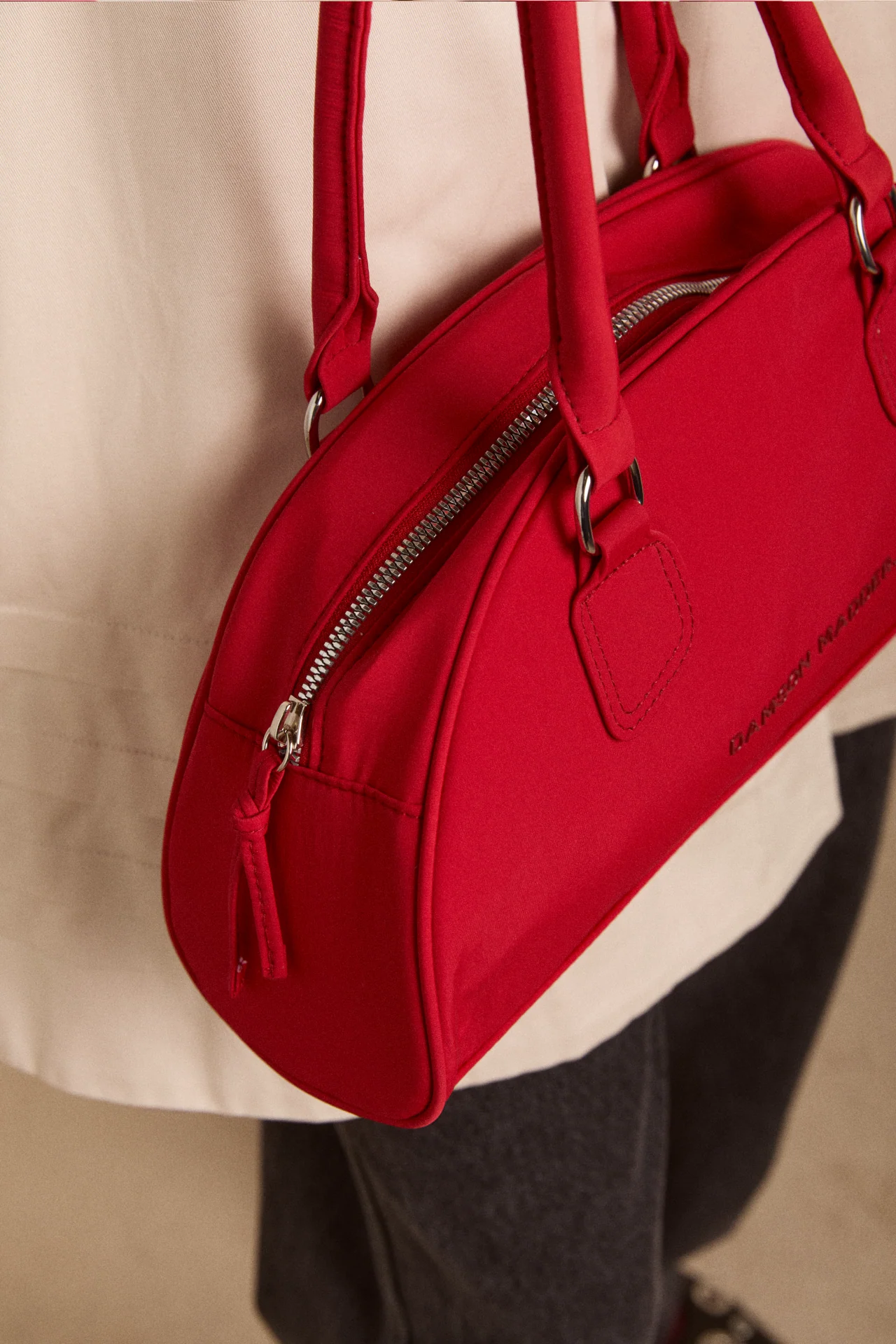 Berta Bowler Bag - Red - Image 7