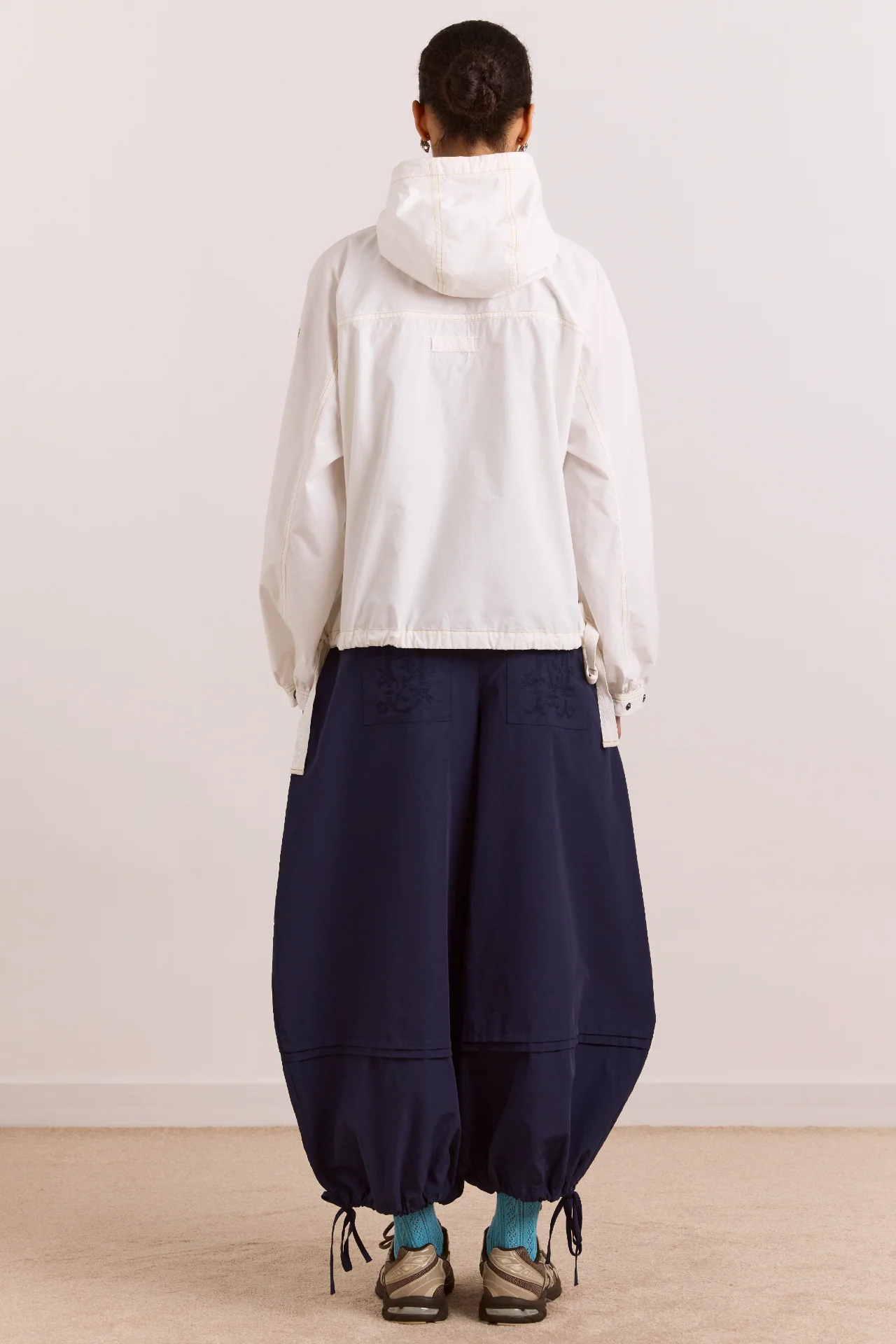 Blake Hooded Jacket - Ecru - Image 4