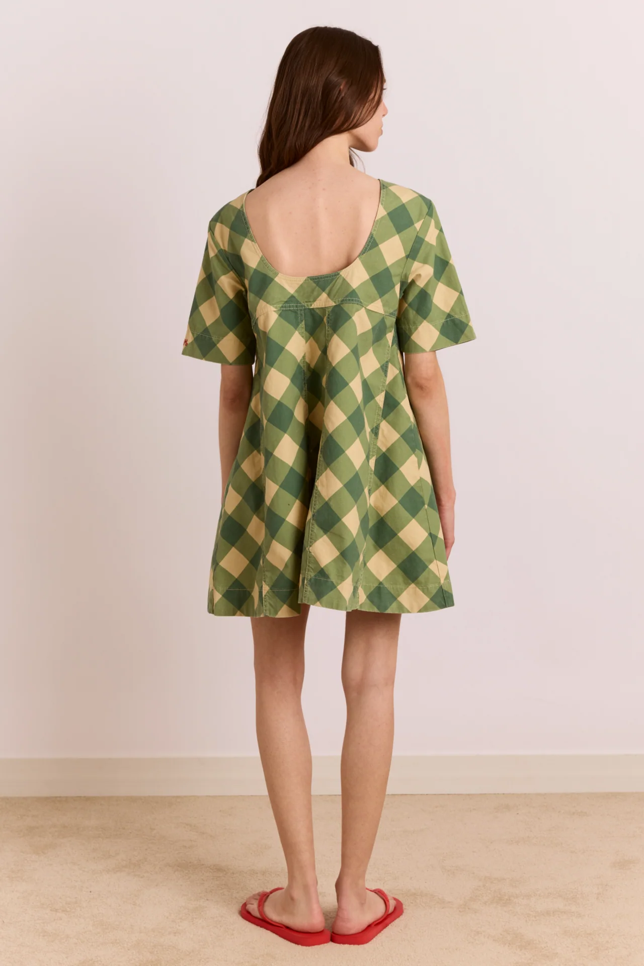 Reversible Bridget Mini Dress - Gingham - Image 6