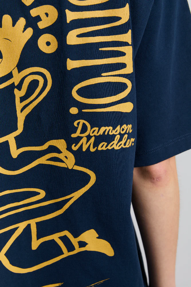 cafe pronto boyfriend tee - navy - Image 5