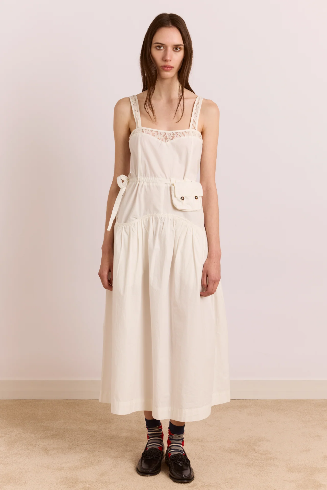 Campbell Midi Dress - White - Image 3