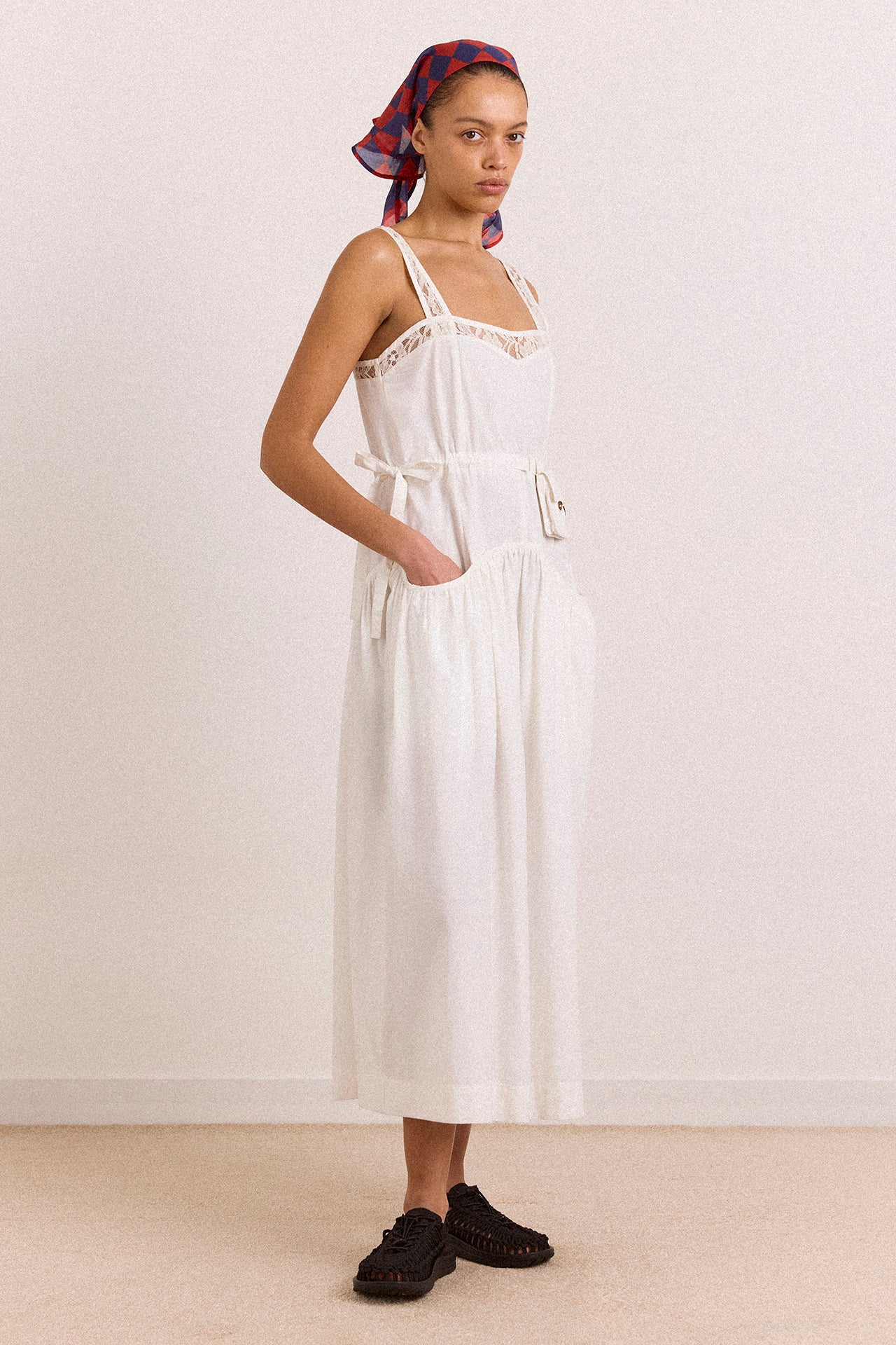 Campbell Midi Dress - White - Image 6
