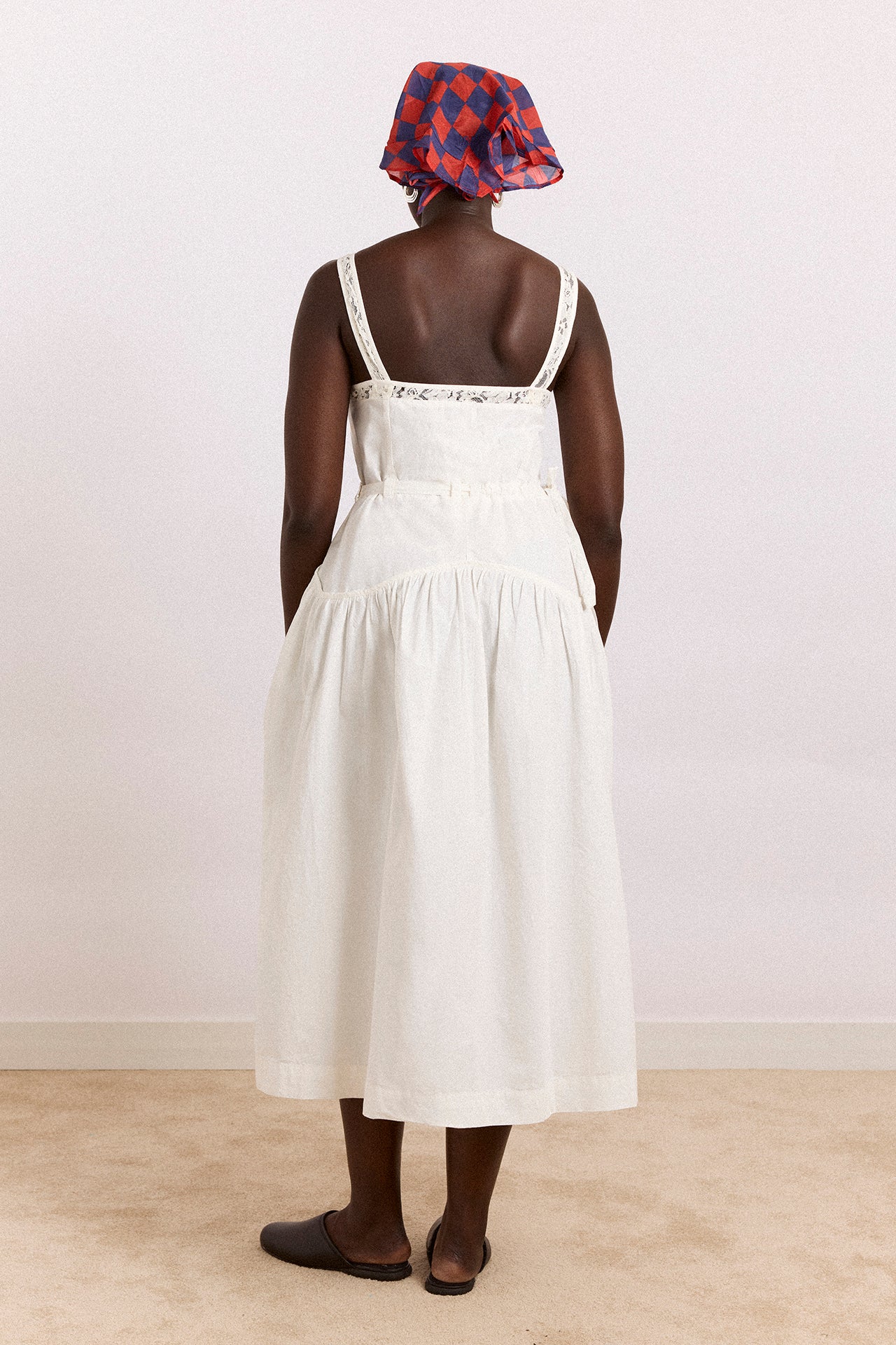 Campbell Midi Dress - White - Image 7