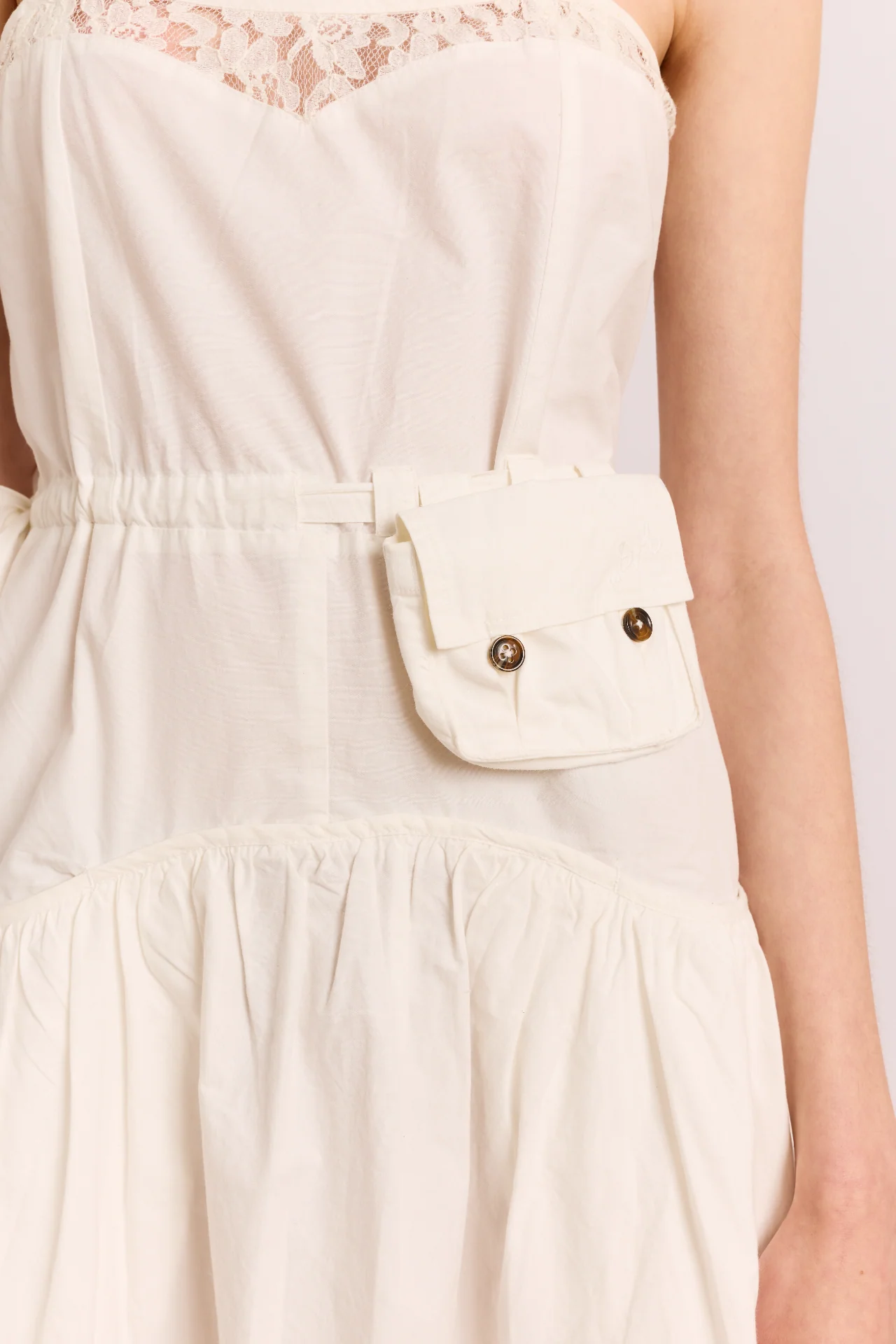 Campbell Midi Dress - White - Image 8