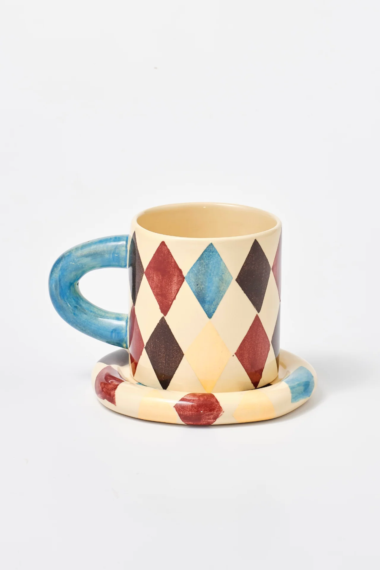 Hand Painted Harlequin Mug - Image 3