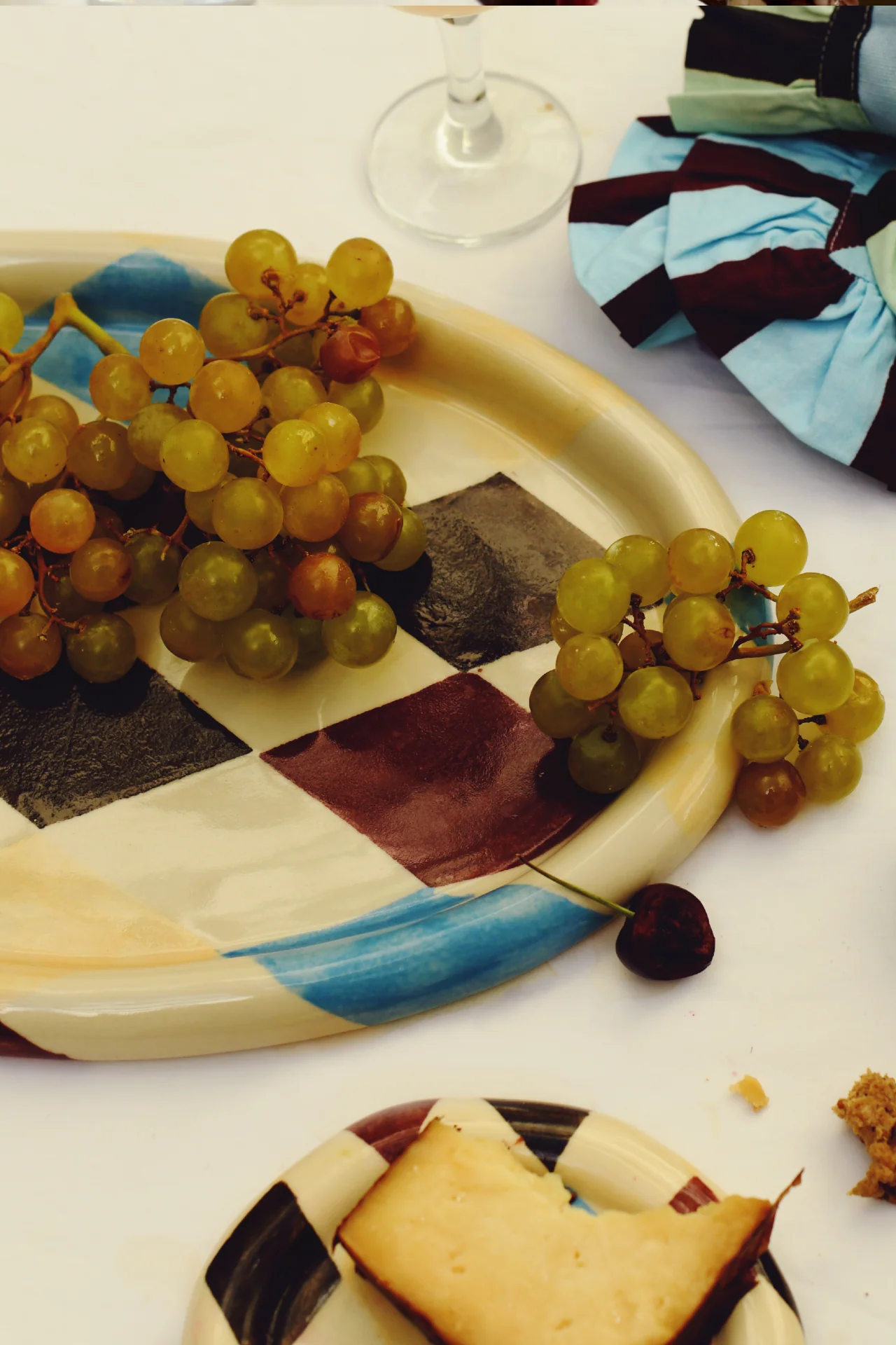 Hand Painted Harlequin Platter - Image 4