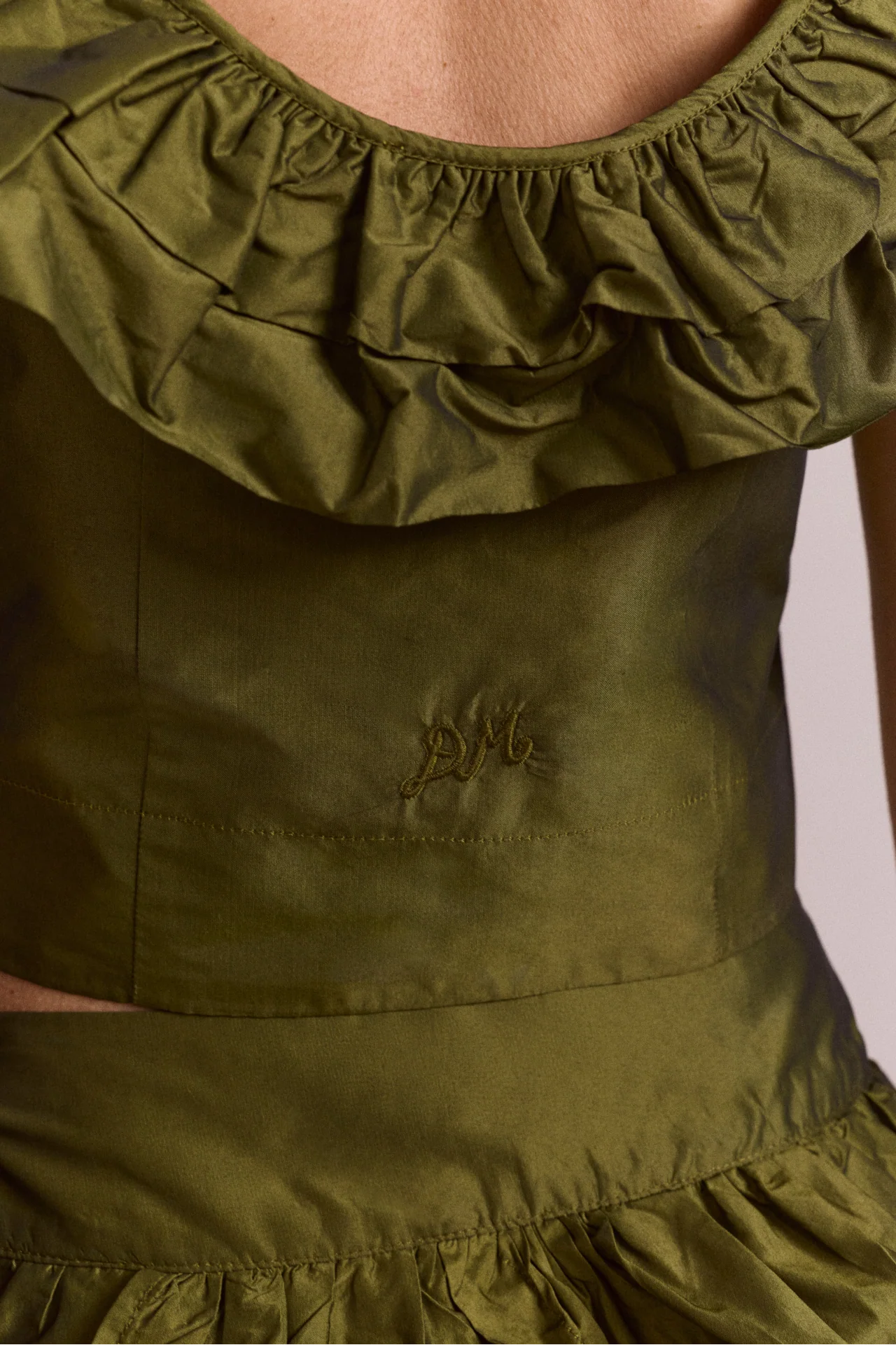 Constance Top - Olive - Image 9