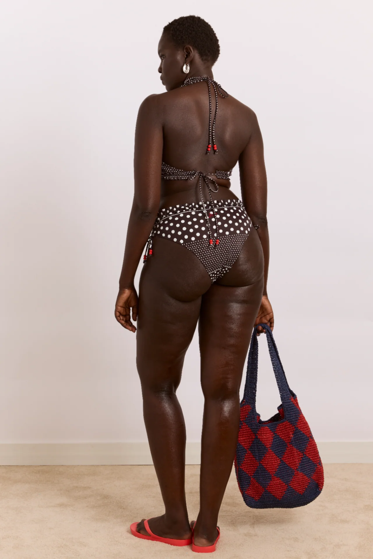 Cove Bikini Top - Spot Stripe Print - Image 6