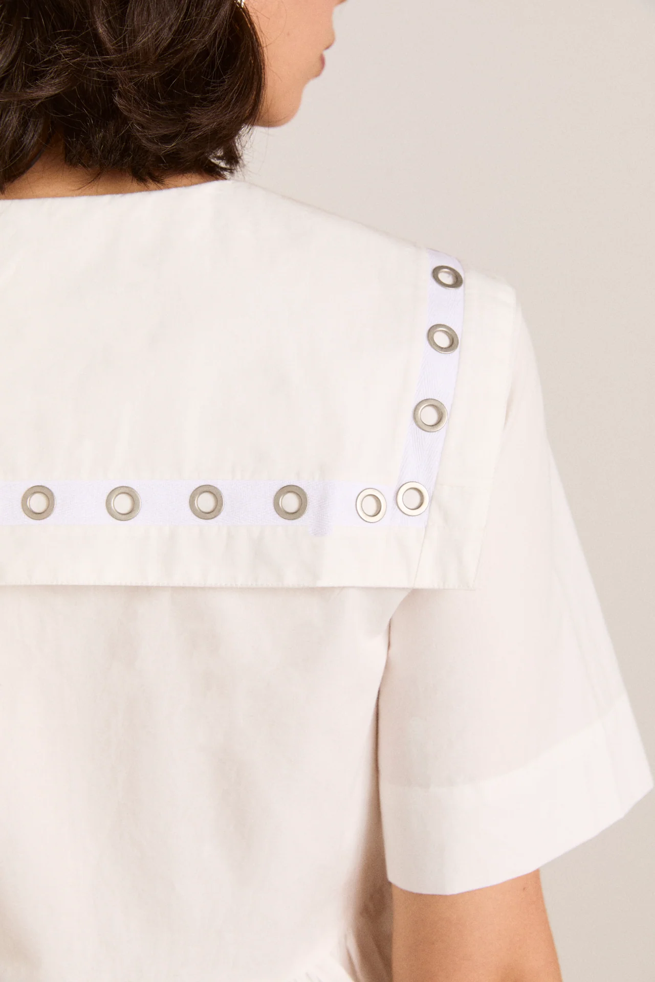 Cyrus Eyelet Blouse - White - Image 4
