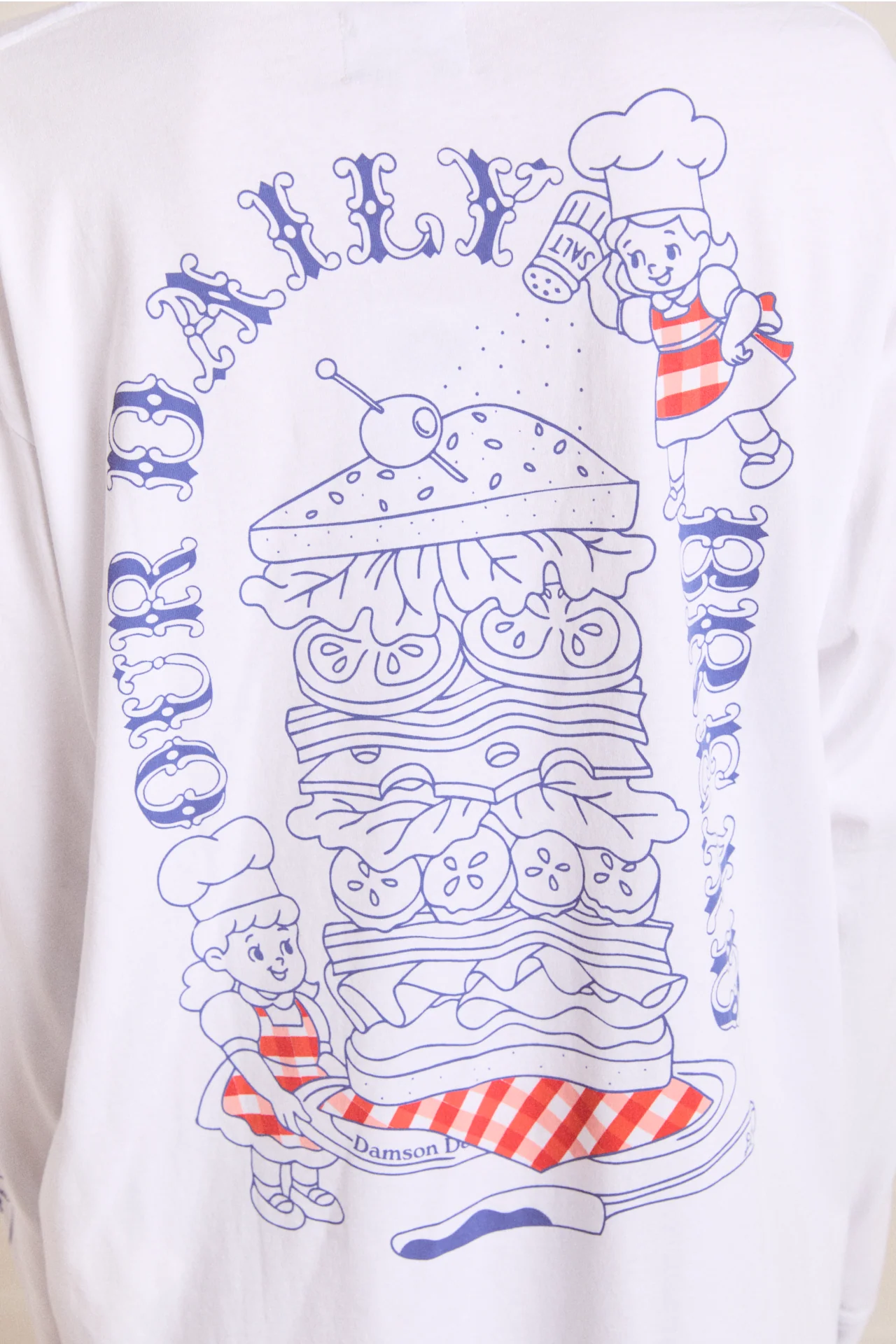Damson Deli Ls Tee - White - Image 6