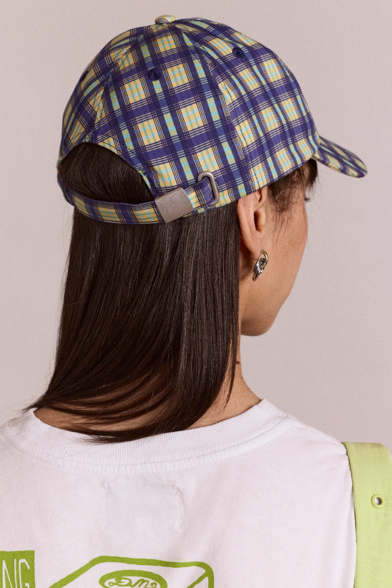 Damson Madder Cap - Tomboy Check - Image 3