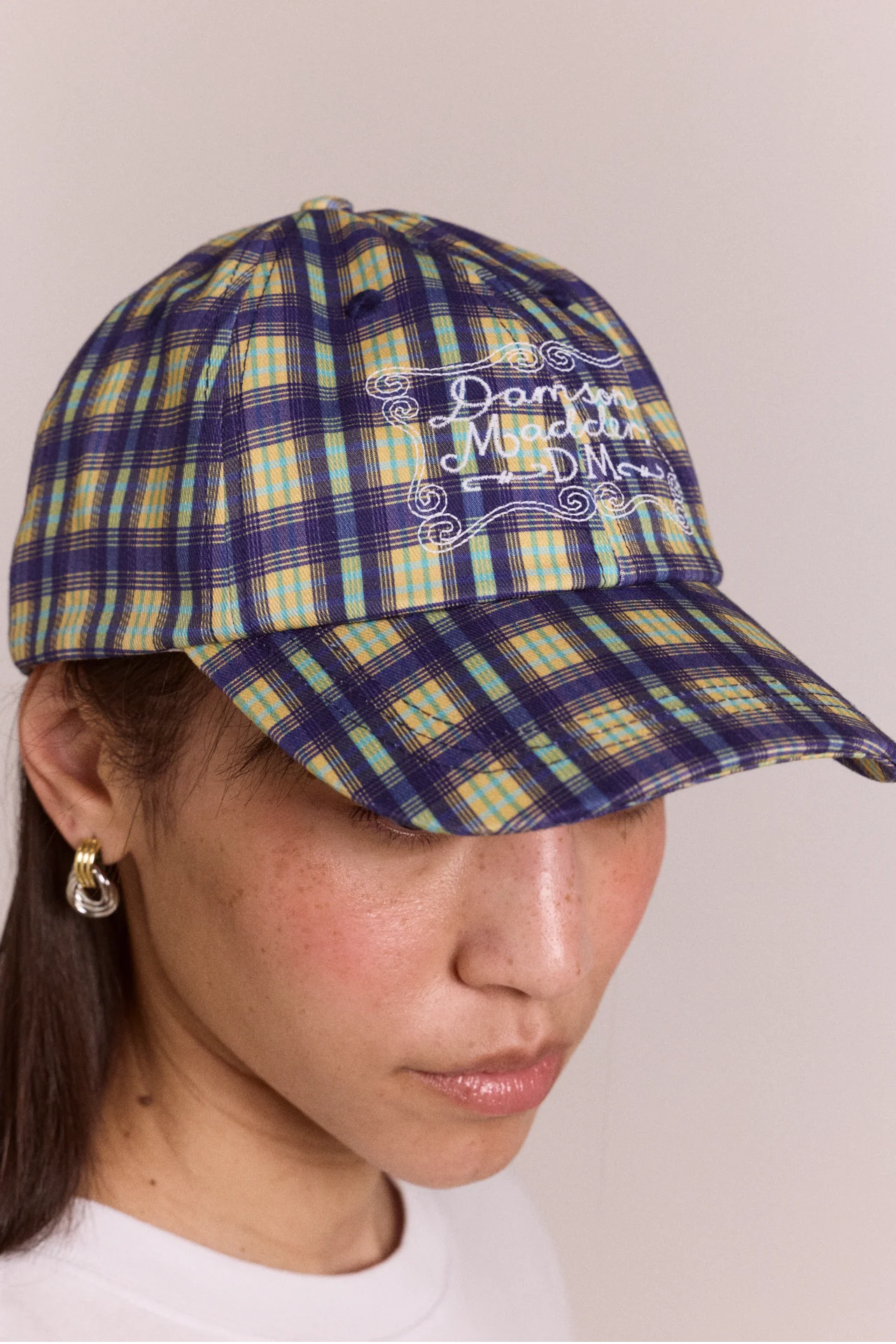 Damson Madder Cap - Tomboy Check - Image 4