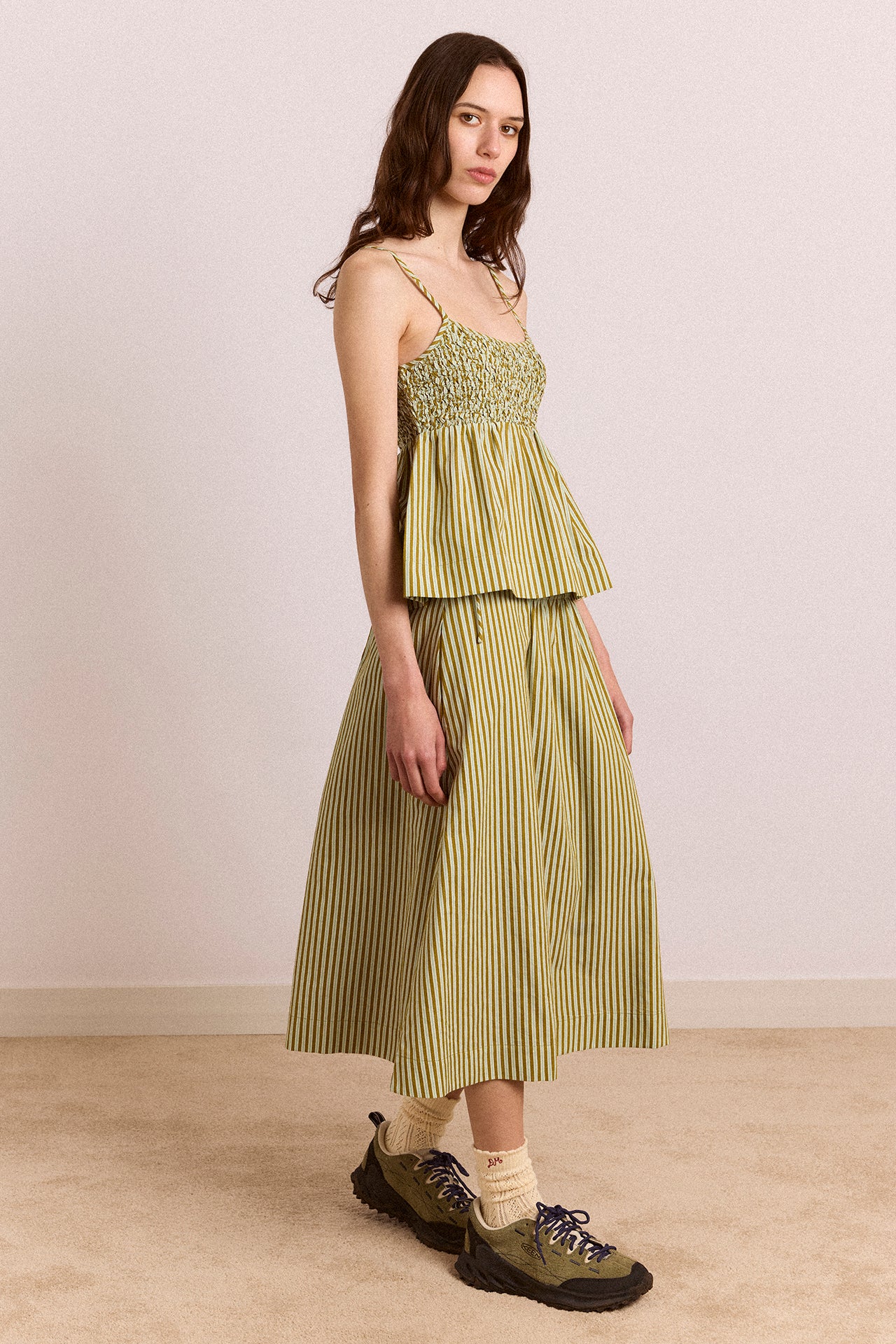 Dinah Cami - Green Stripe - Image 4