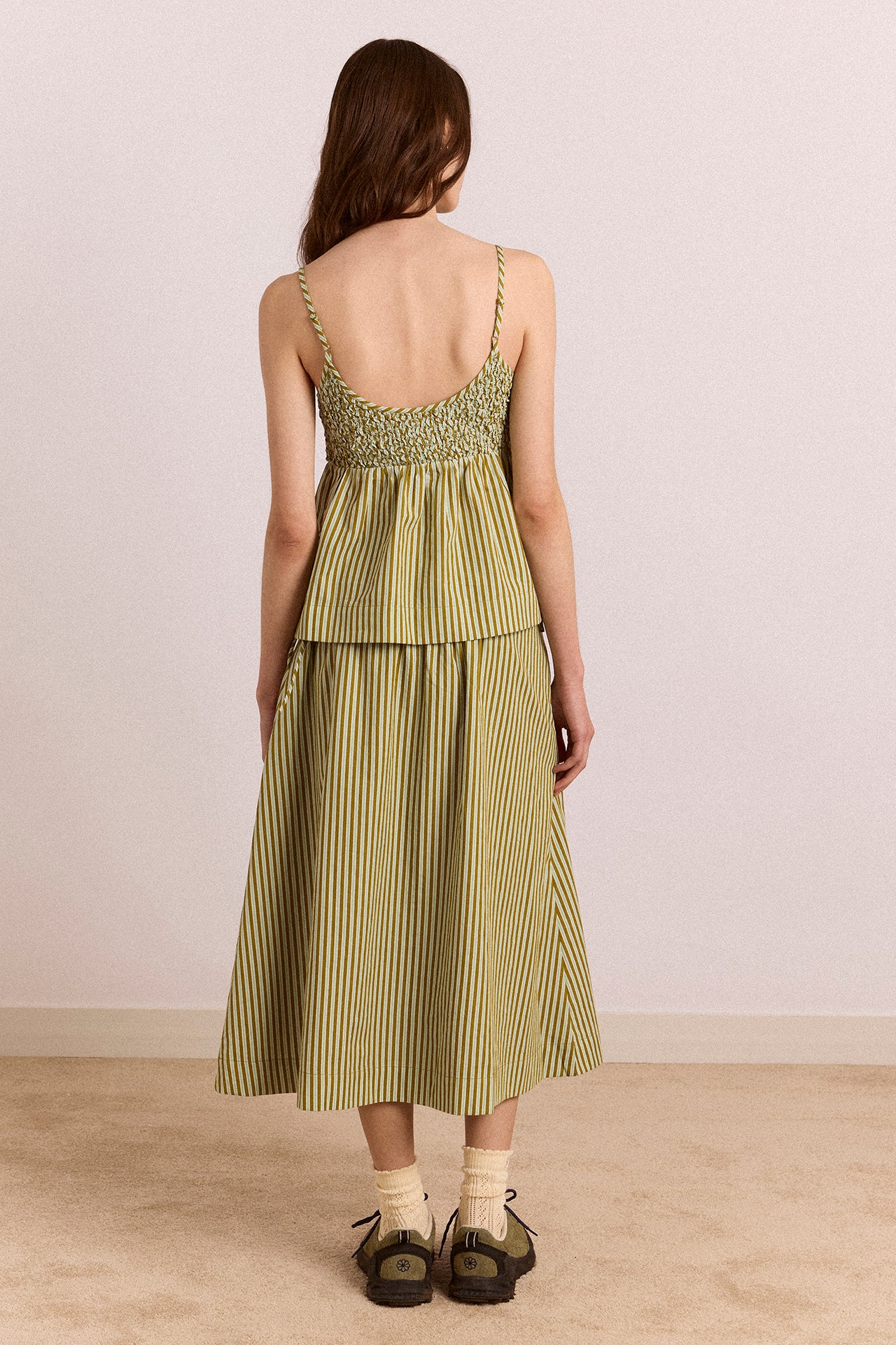 Dinah Cami - Green Stripe - Image 5