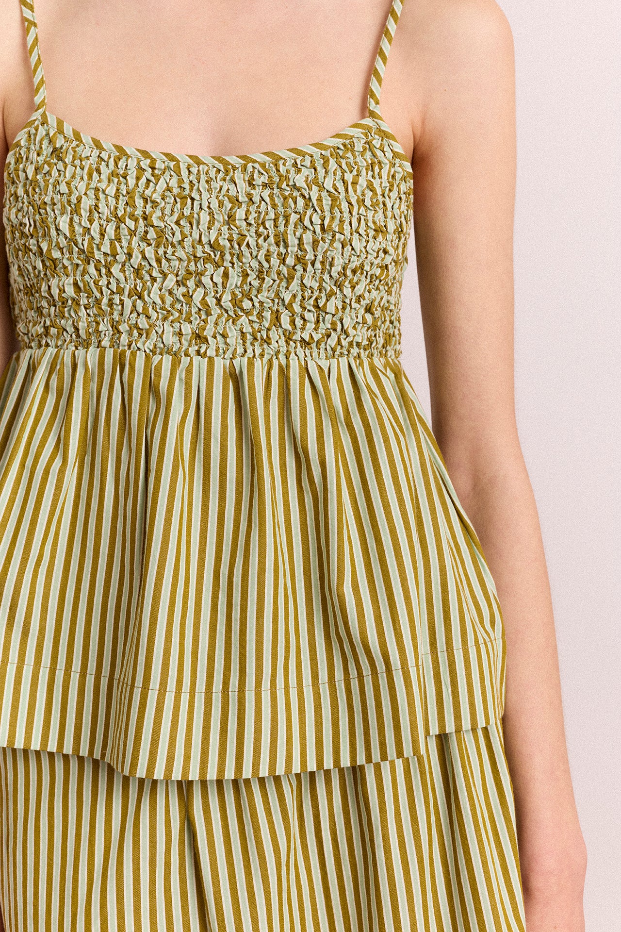 Dinah Cami - Green Stripe - Image 7