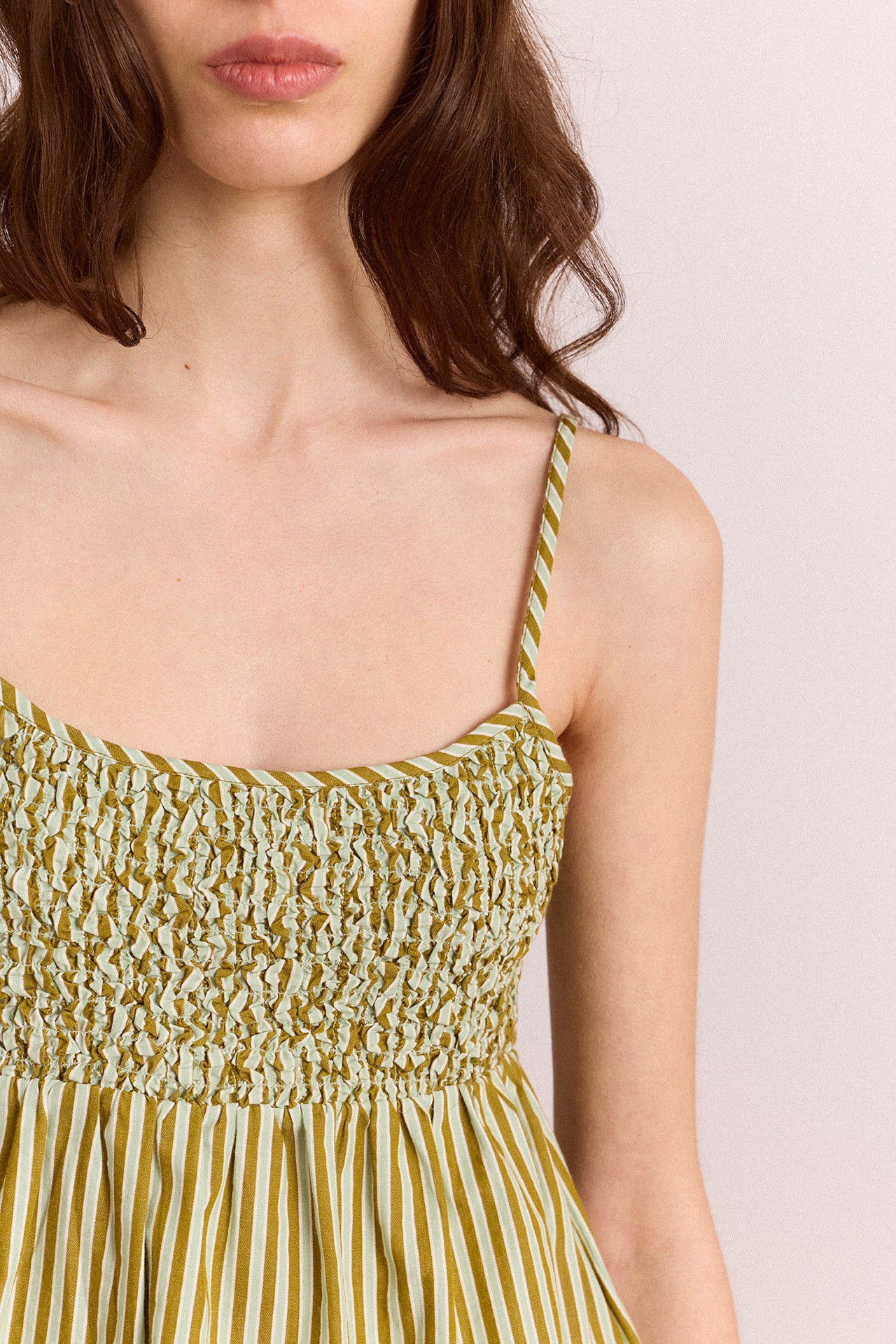 Dinah Cami - Green Stripe - Image 8