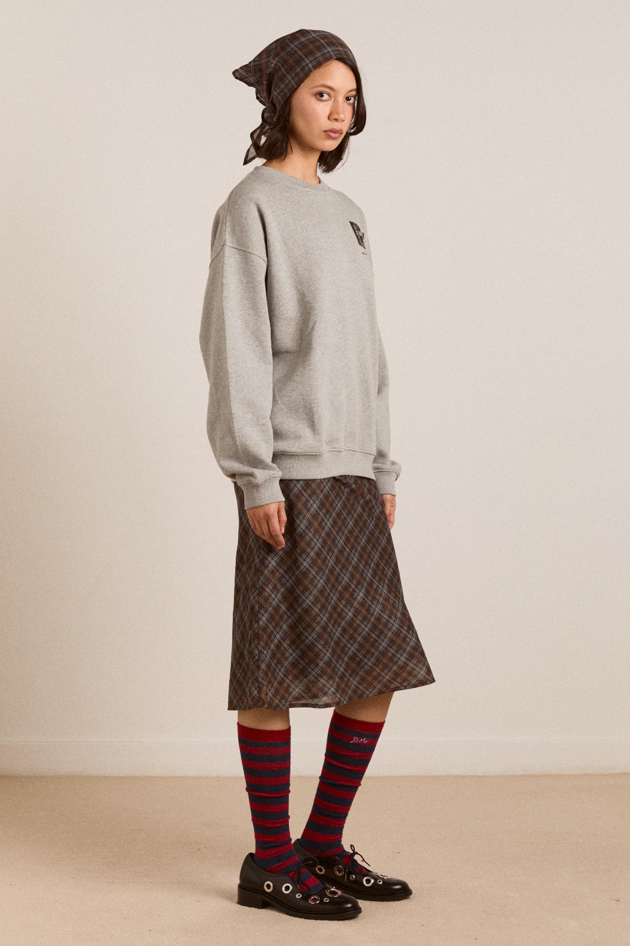 Dm General Store Sweatshirt- Grey Marl - Image 6