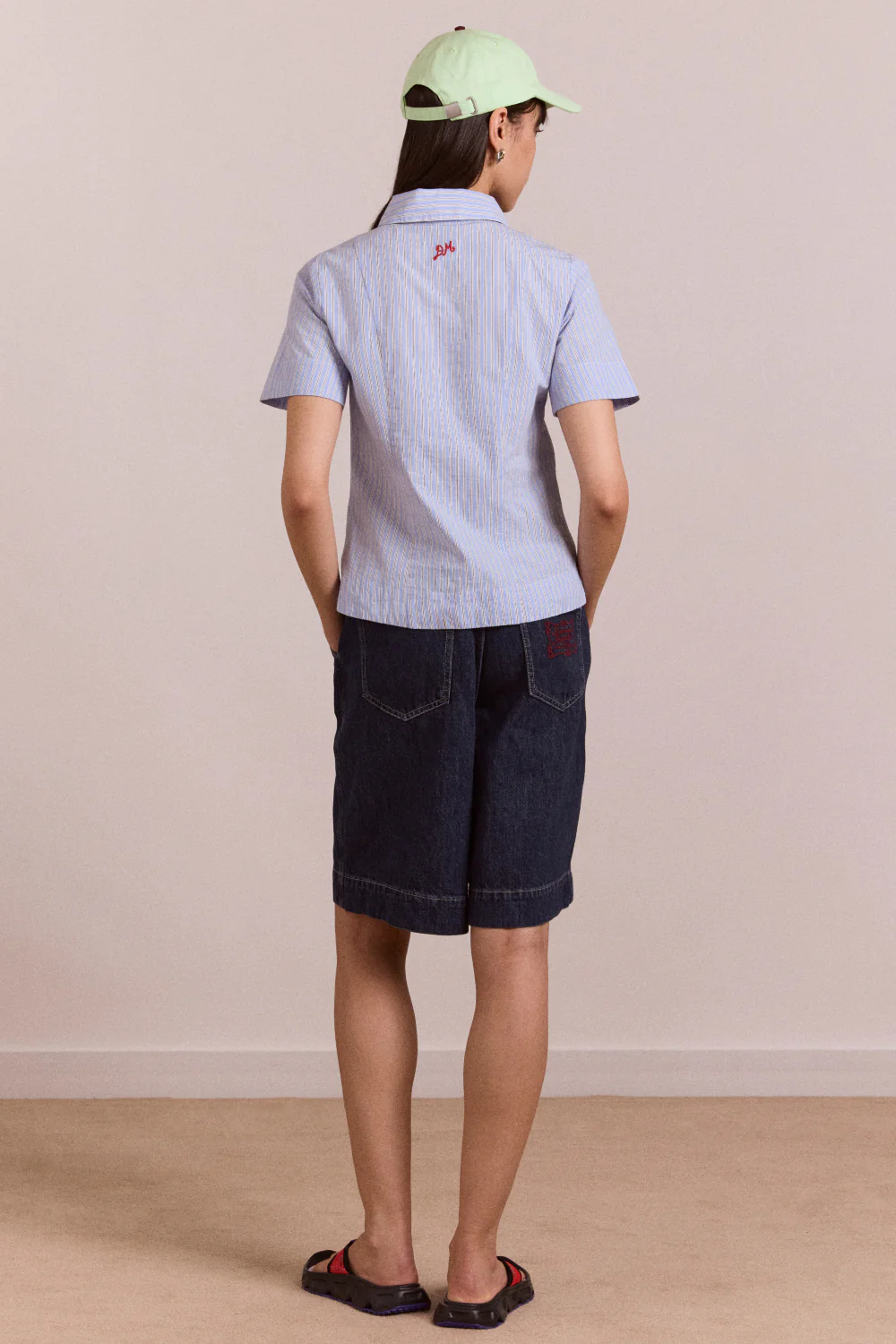 Ebba Shirt - Mini Blue Stripe - Image 4