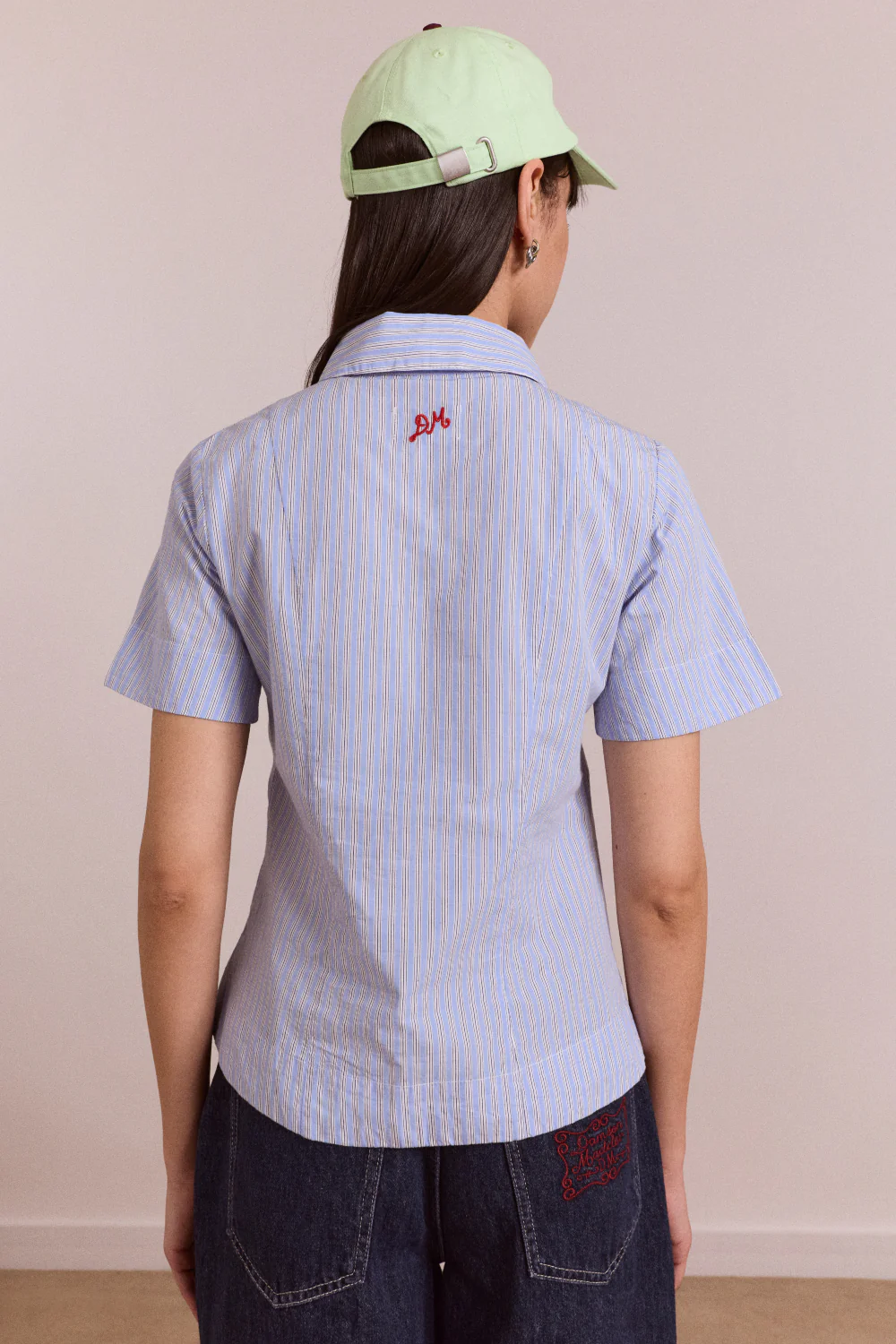 Ebba Shirt - Mini Blue Stripe - Image 5