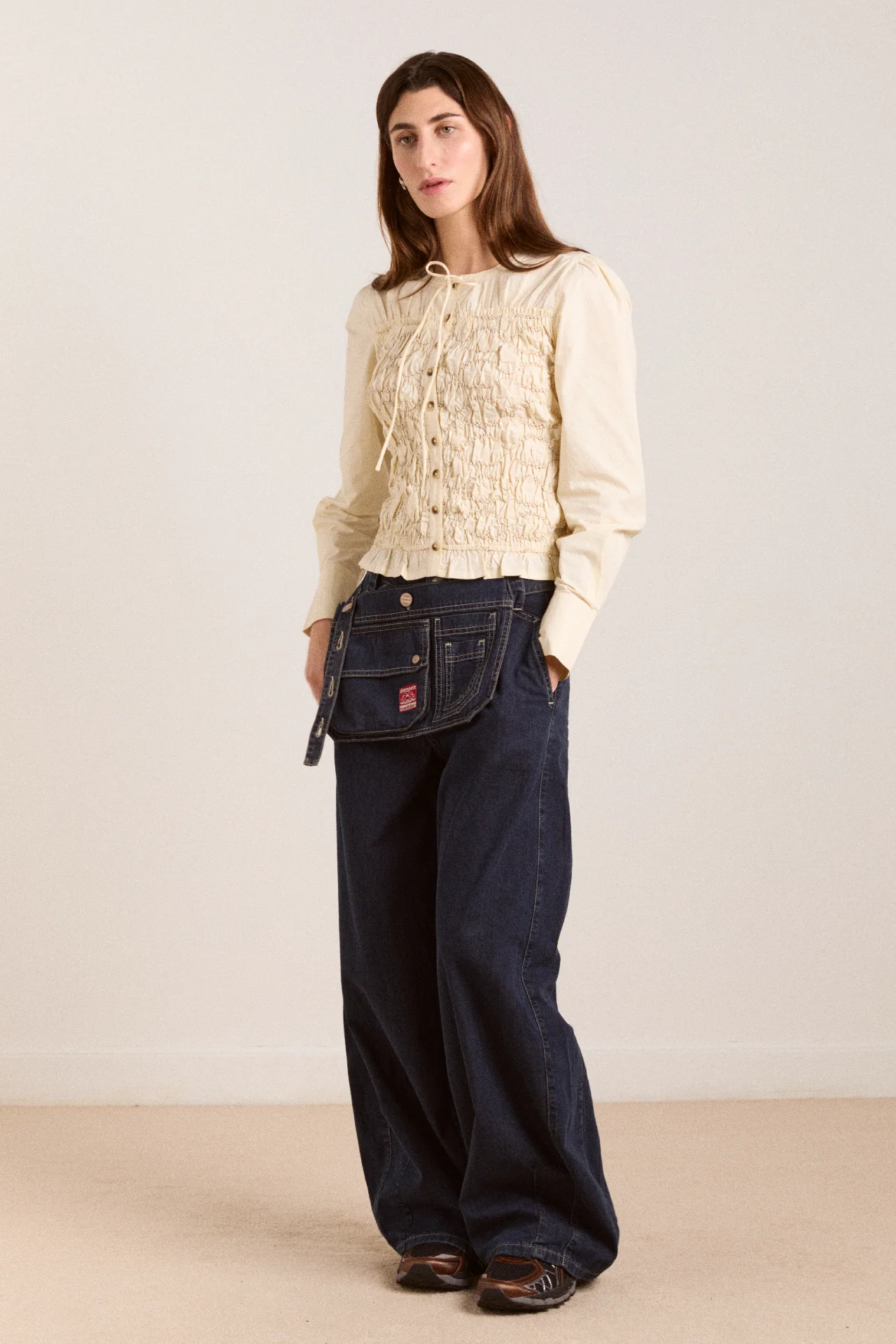 Elliana Smocked Cardi - Butter - Image 10