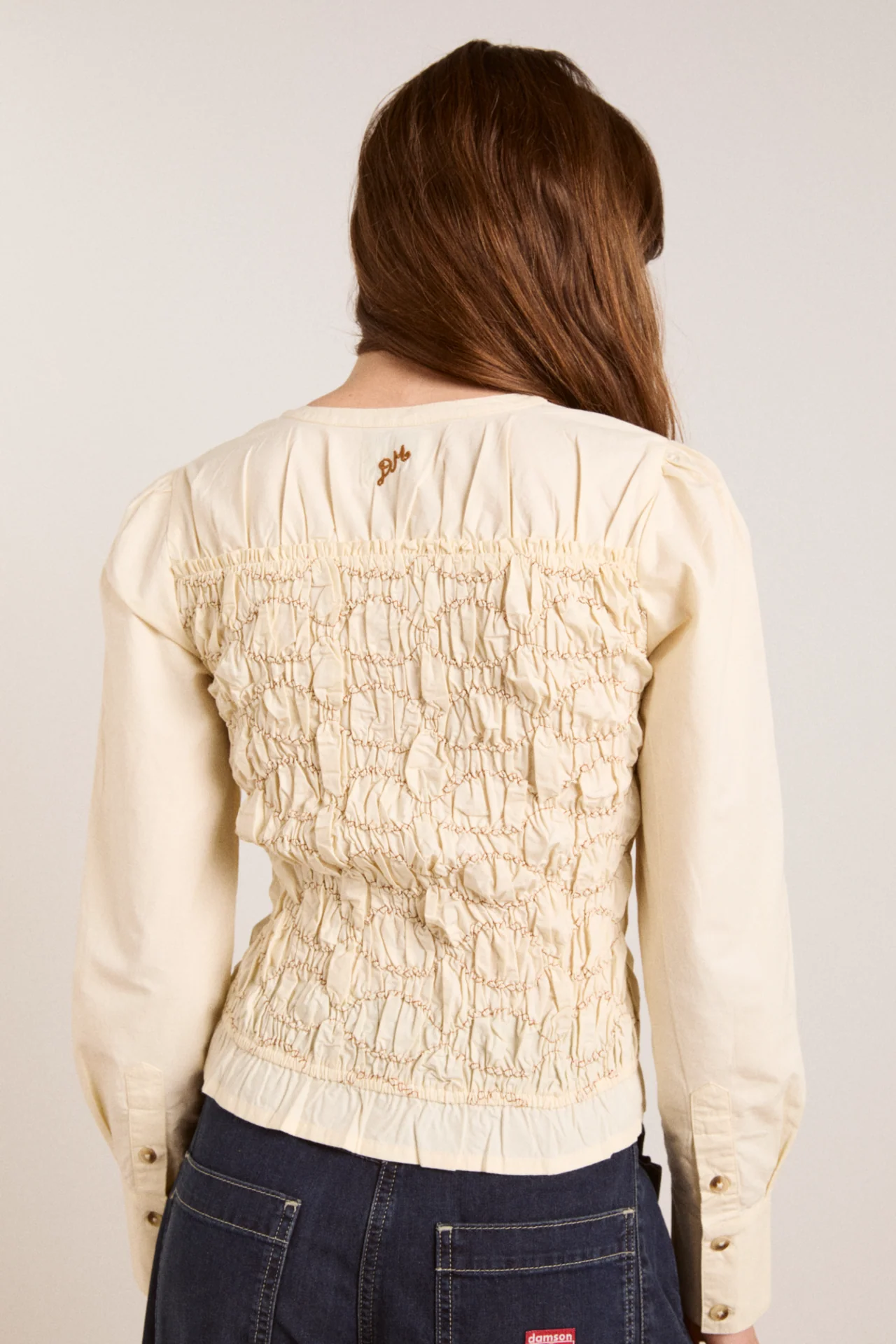 Elliana Smocked Cardi - Butter - Image 6