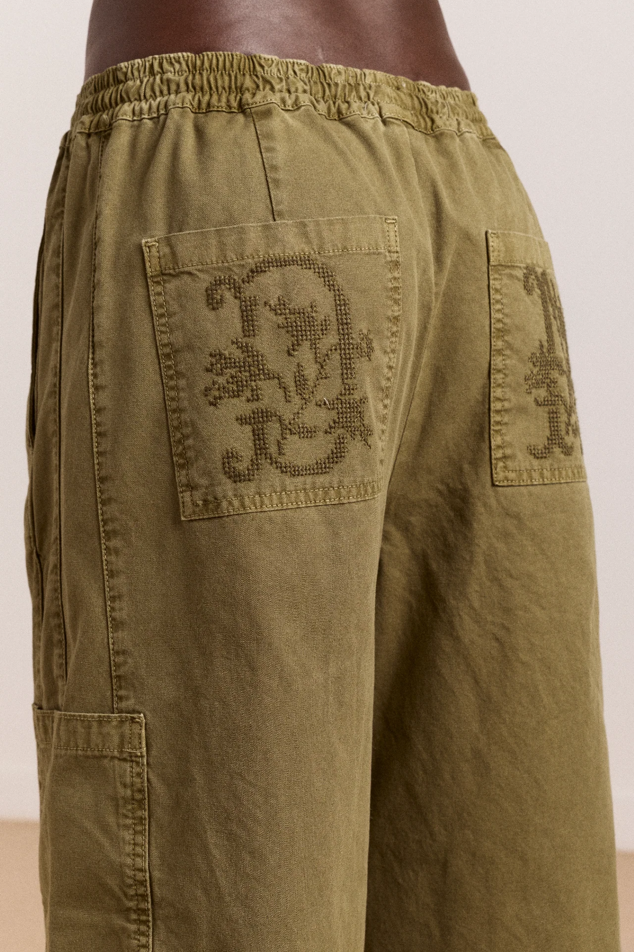 Felix Twill Trousers - Olive - Image 12