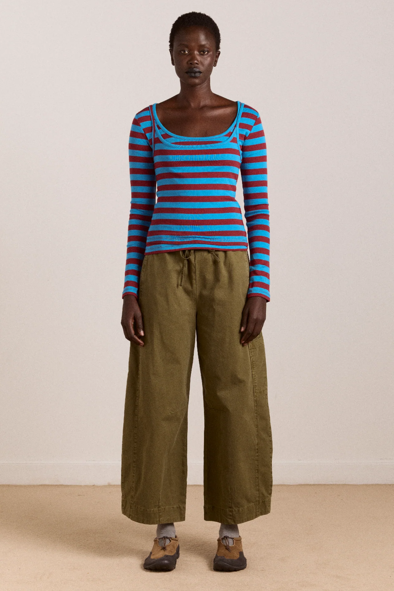 Felix Twill Trousers - Olive - Image 3