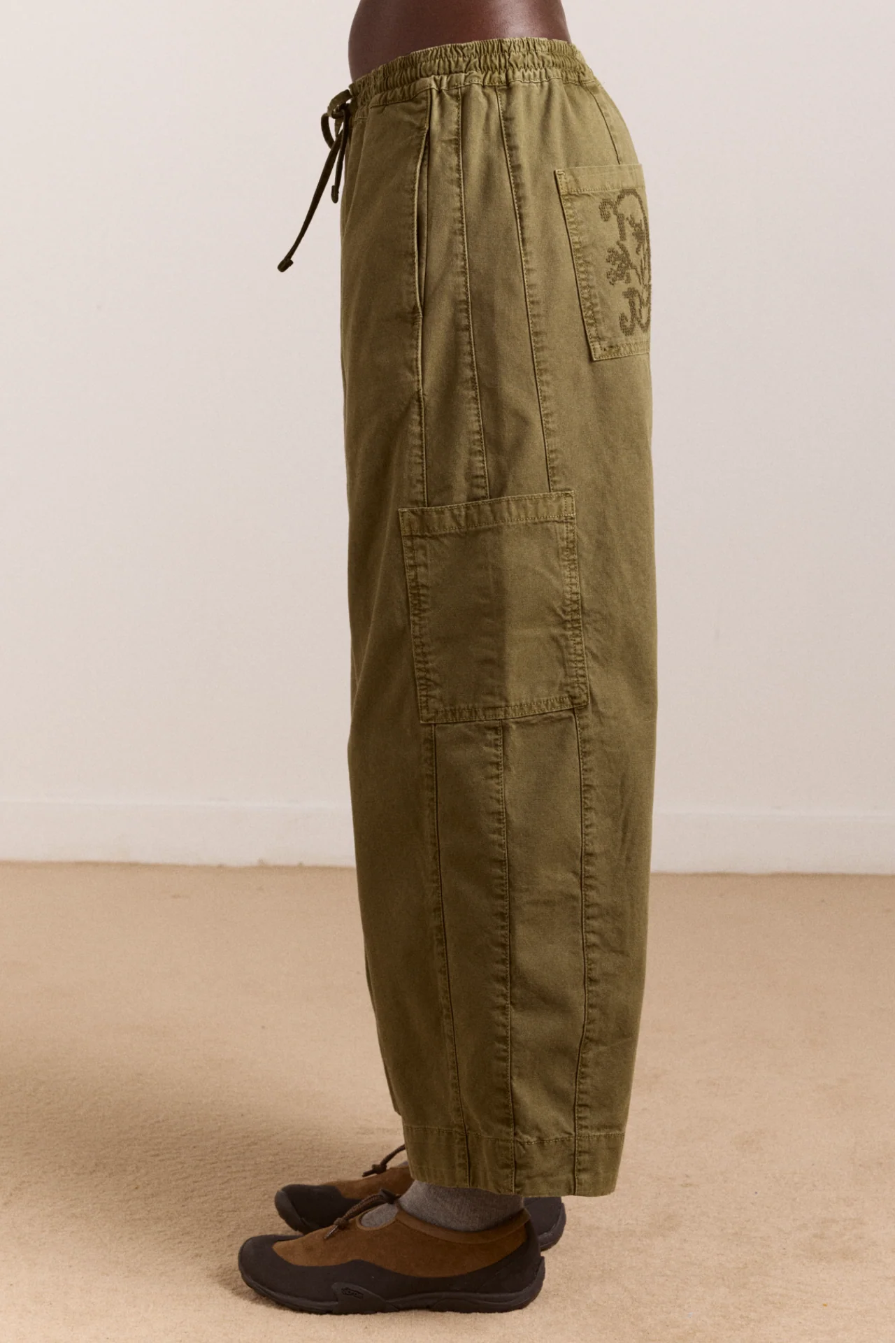 Felix Twill Trousers - Olive - Image 8