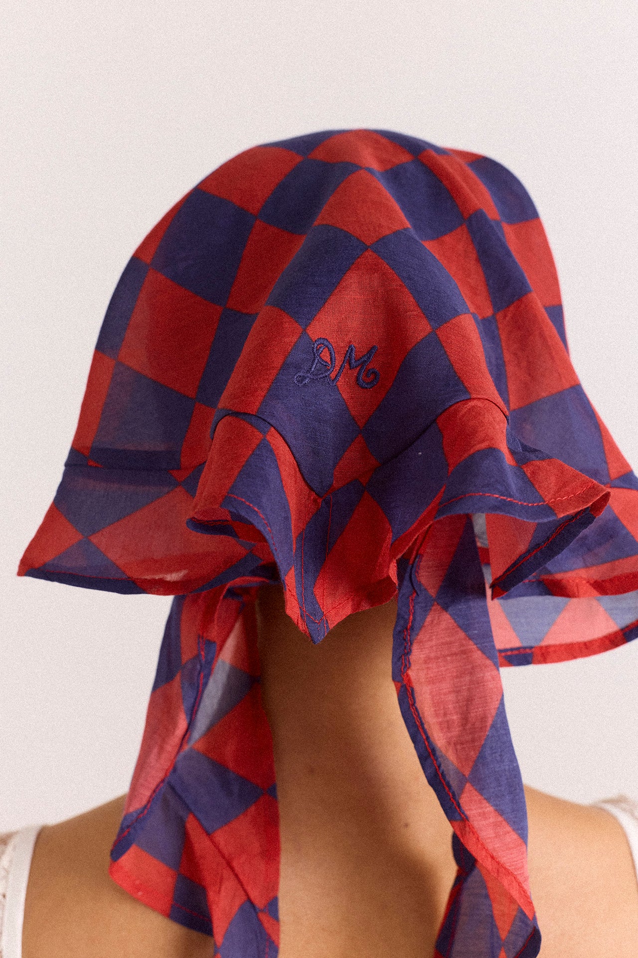 Frill Edge Headscarf - Harlequin - Image 4