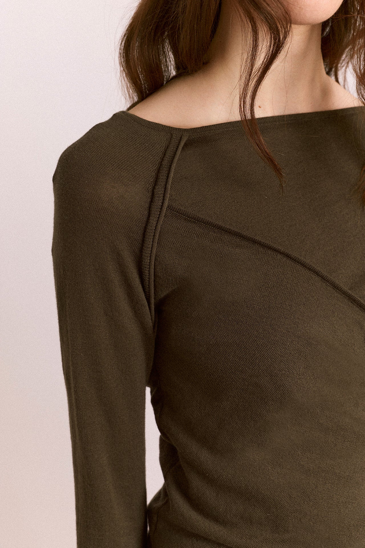 Hannie Wrap Tie Knitted Top - Olive - Image 11