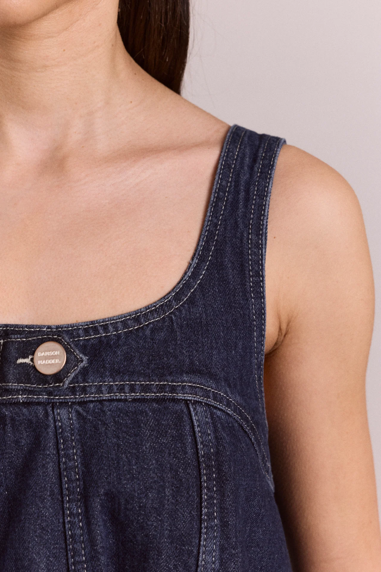 Immy Mini Dress - Dark Wash - Image 11