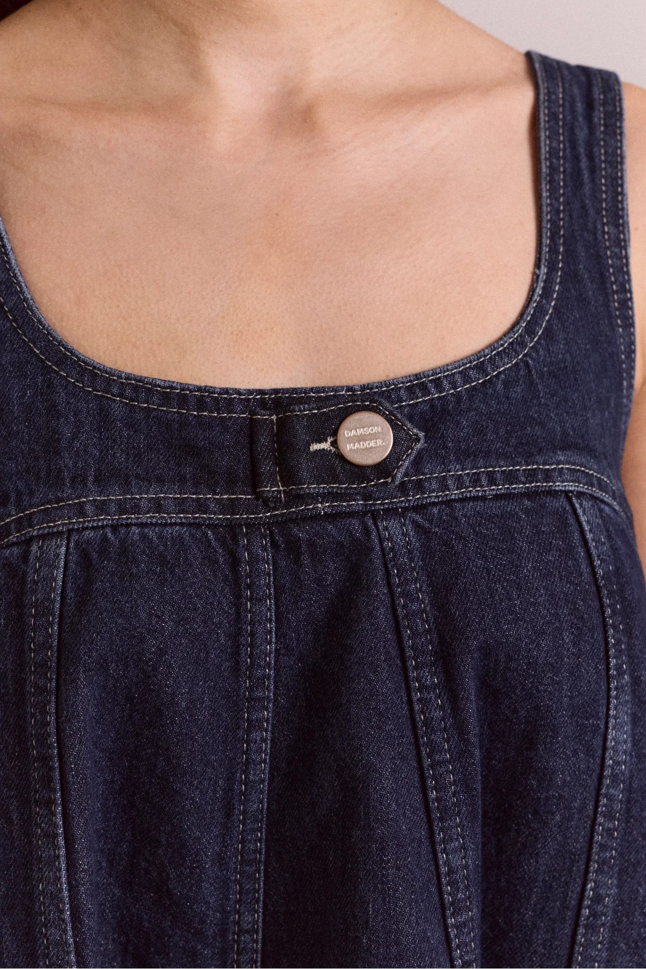 Immy Mini Dress - Dark Wash - Image 12