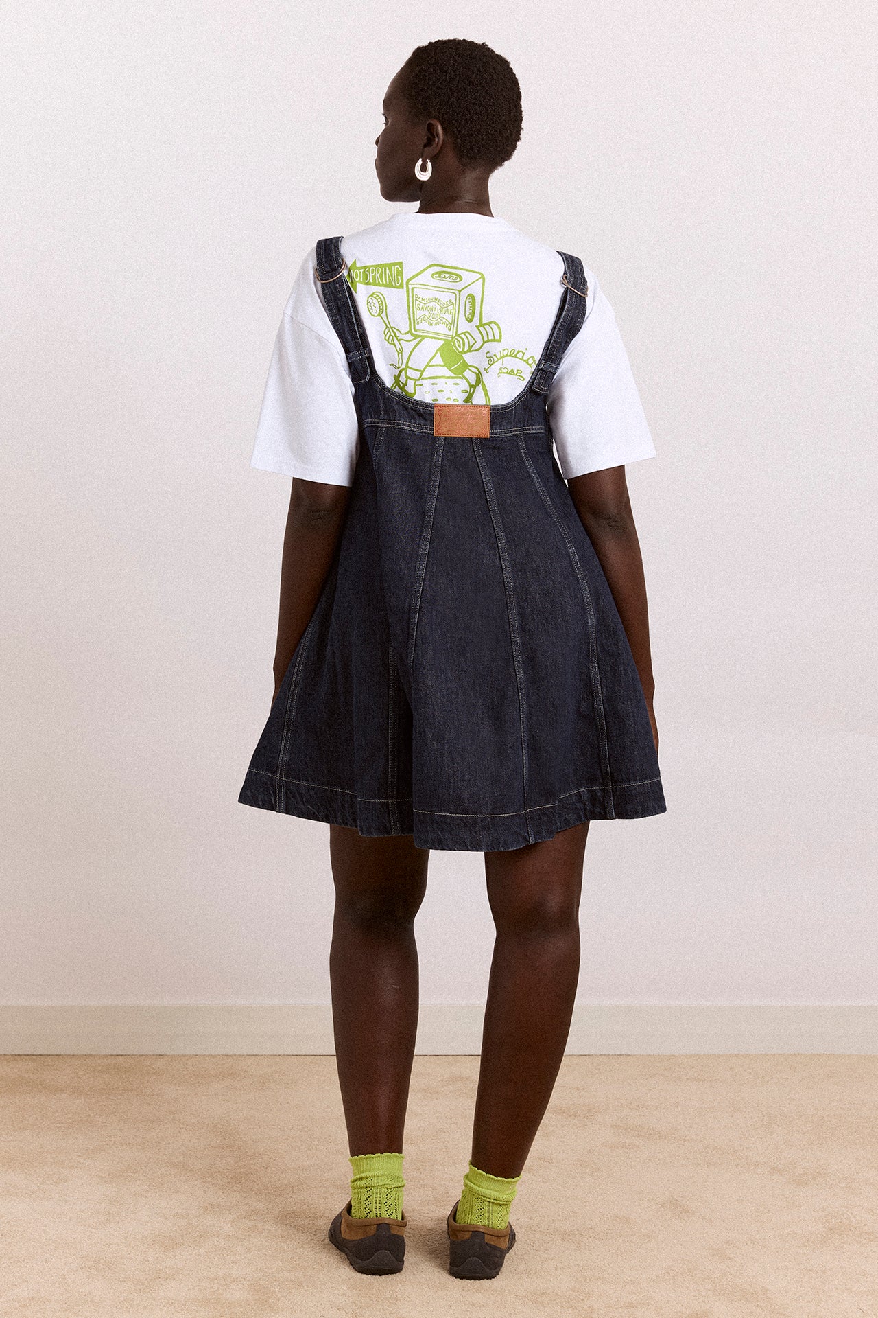Immy Mini Dress - Dark Wash - Image 6