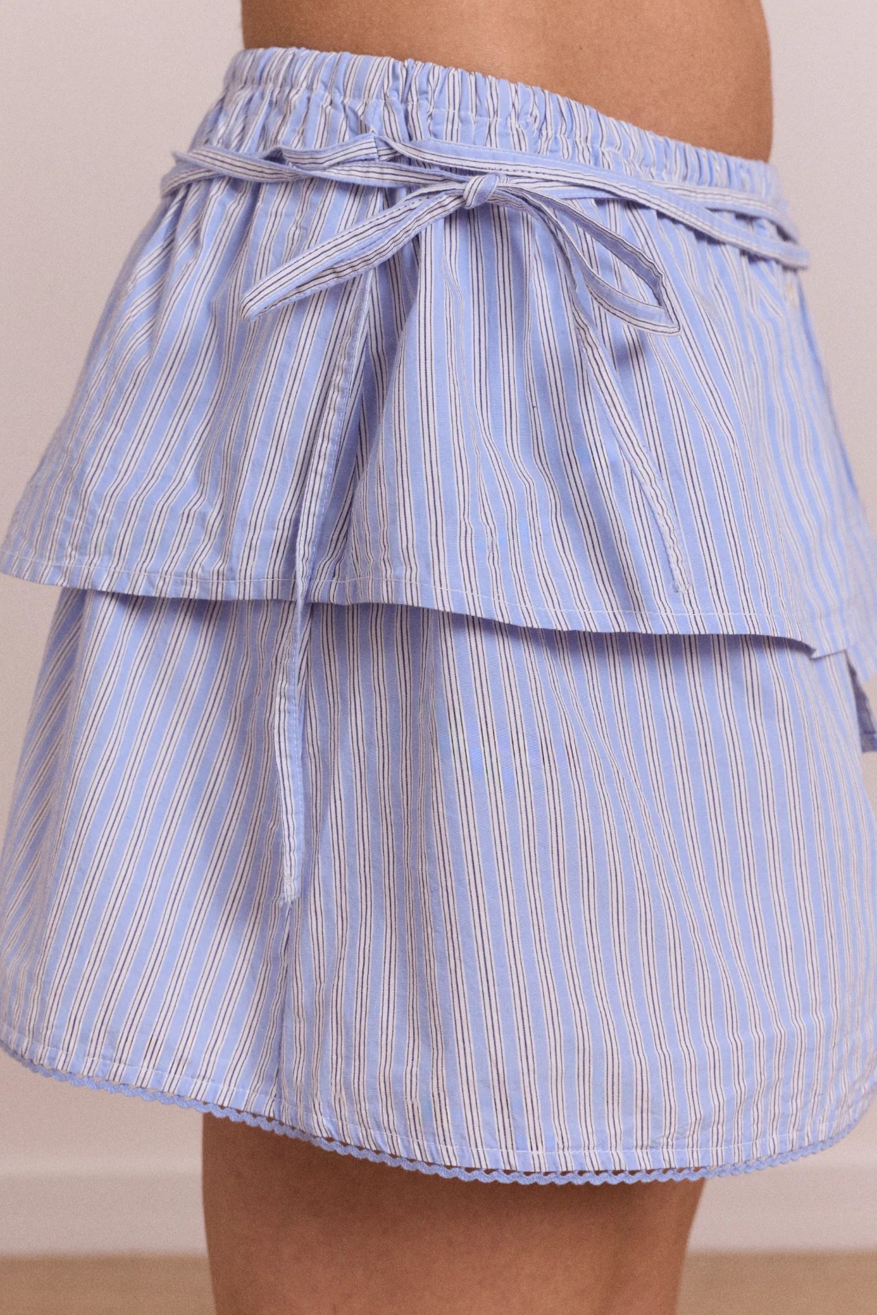 Inka Mini Skirt / Top - Blue Stripe - Image 10