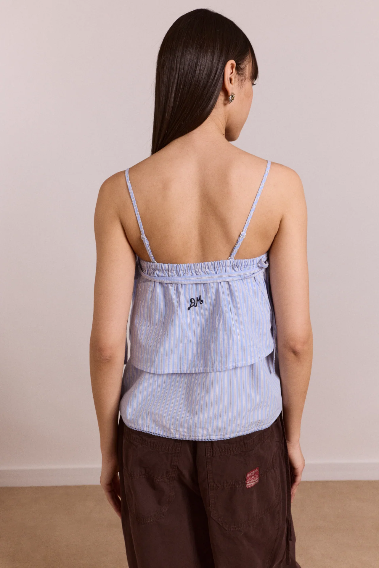 Inka Mini Skirt / Top - Blue Stripe - Image 14