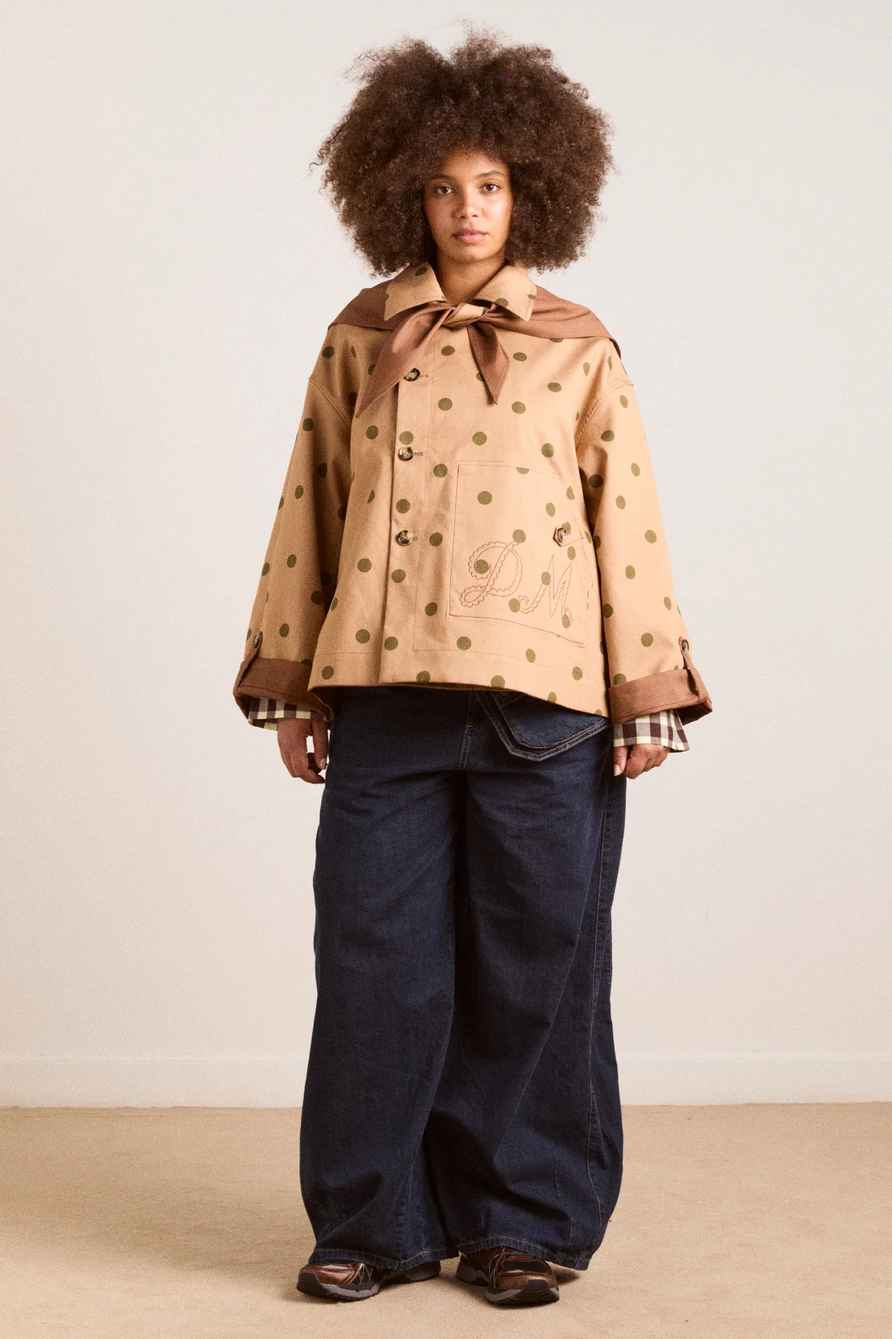 Reversible Jerry Crop Trench Coat - Camel Spot - Image 7