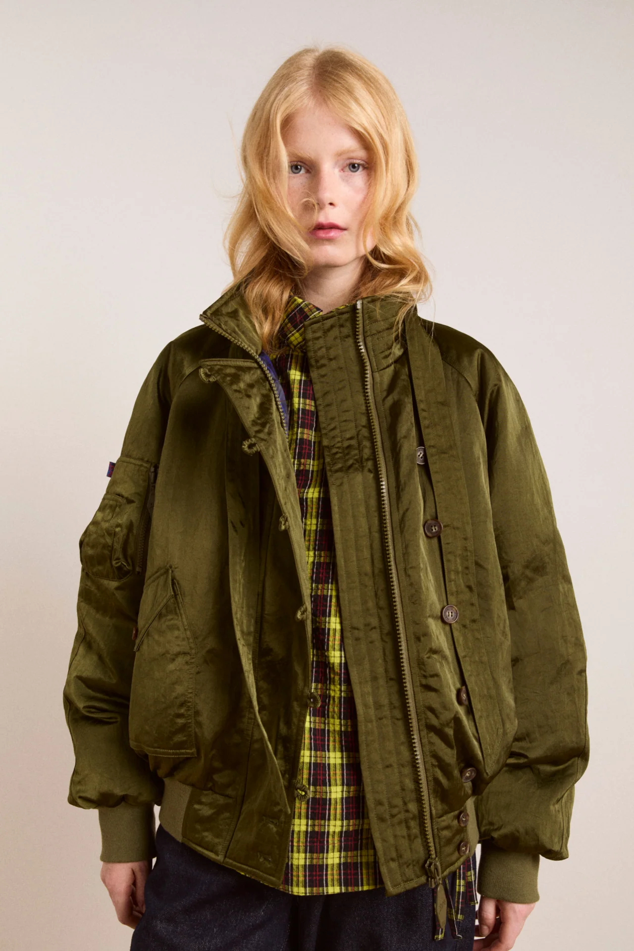 Joanie Bomber - Olive - Image 12