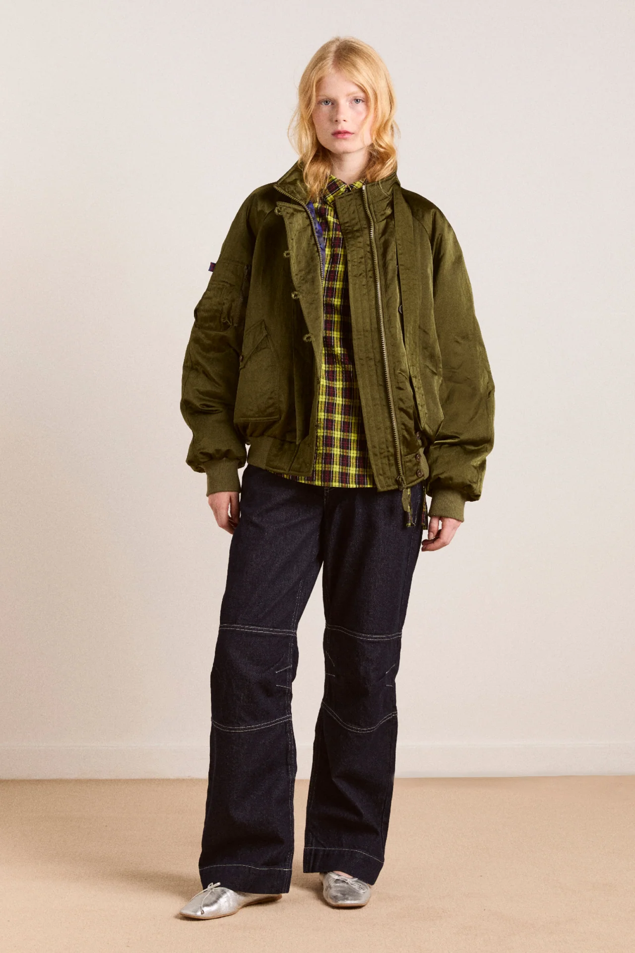 Joanie Bomber - Olive - Image 13