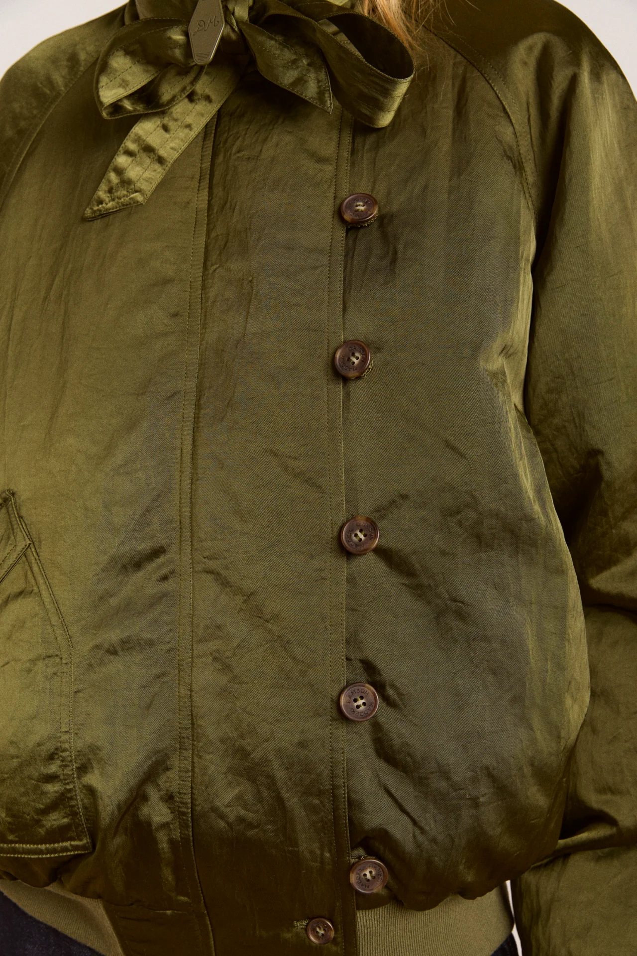 Joanie Bomber - Olive - Image 7