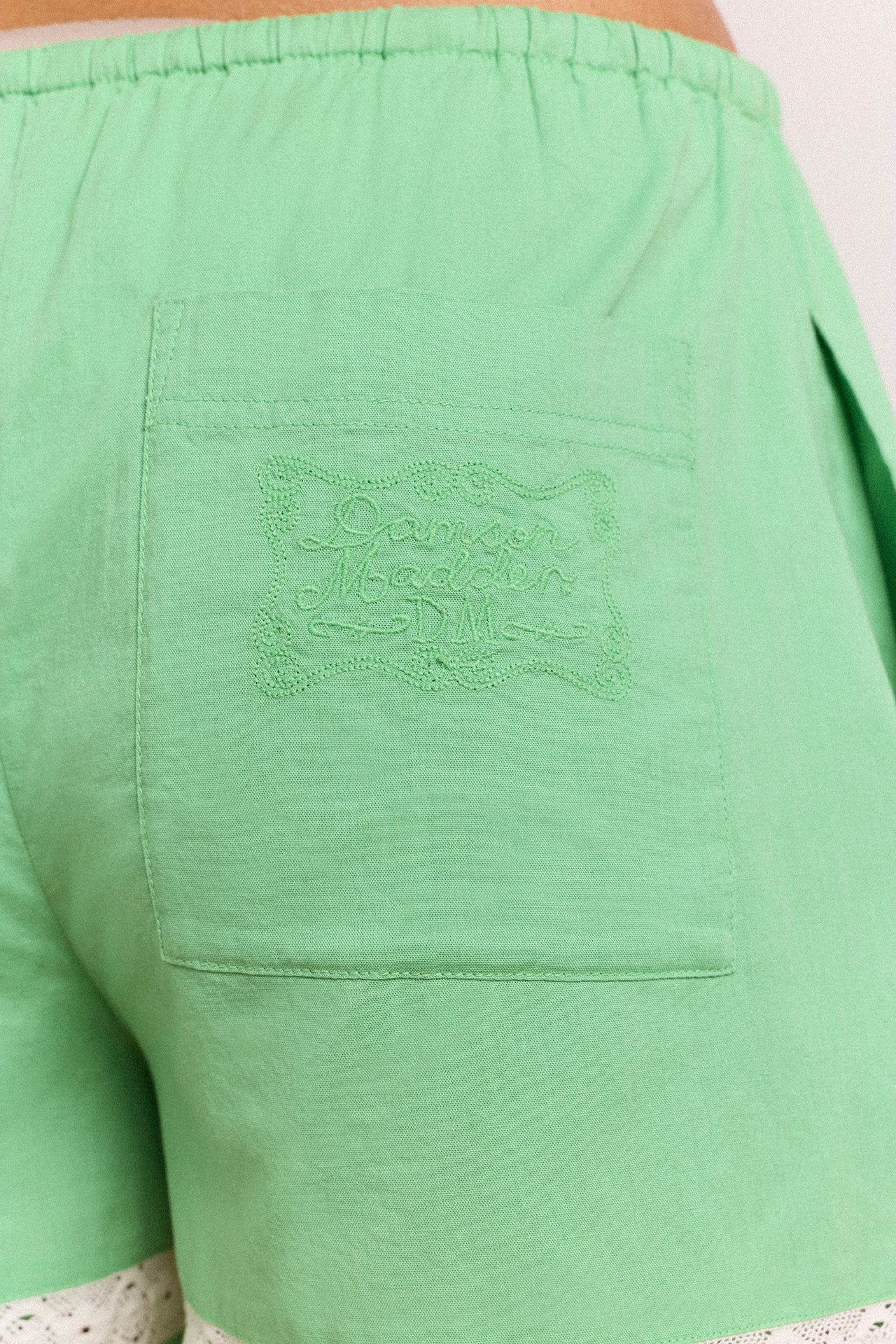 Jovie Lace Insert Shorts - Mint - Image 9